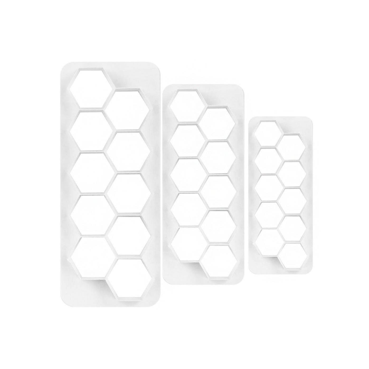 ATECO 3 piece Hexagon Fondant Cutters (Clearance)