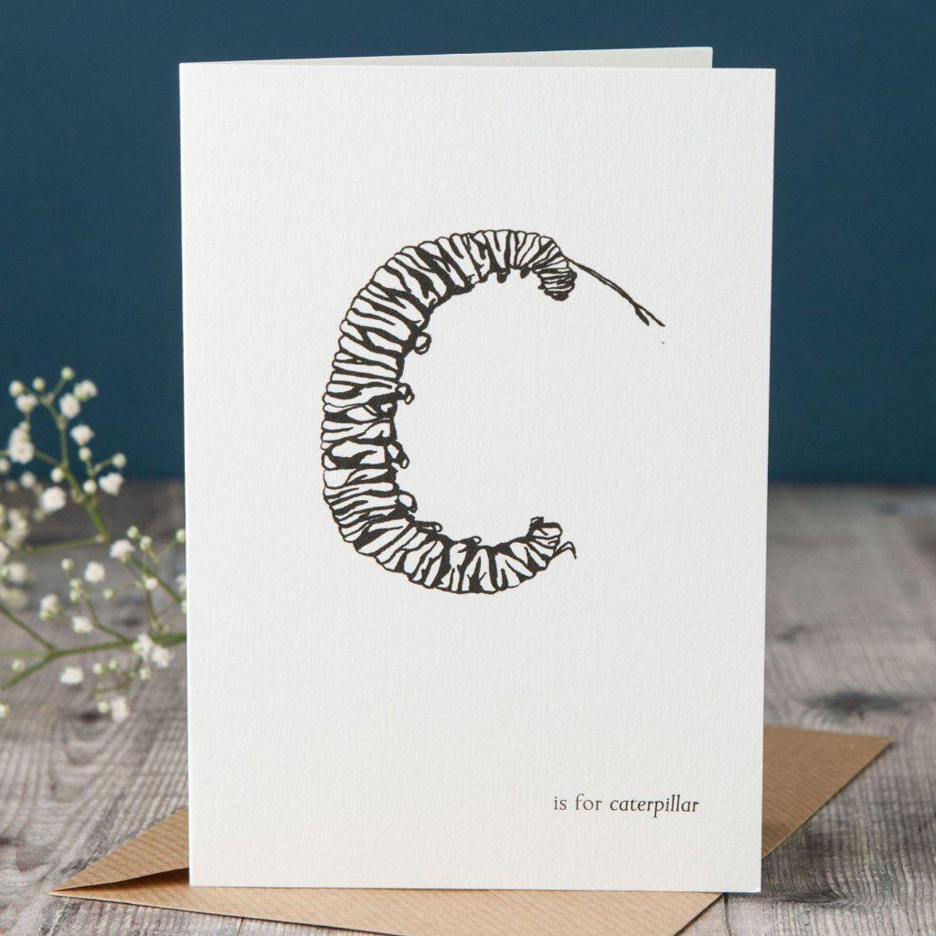 C is for Caterpillar Card