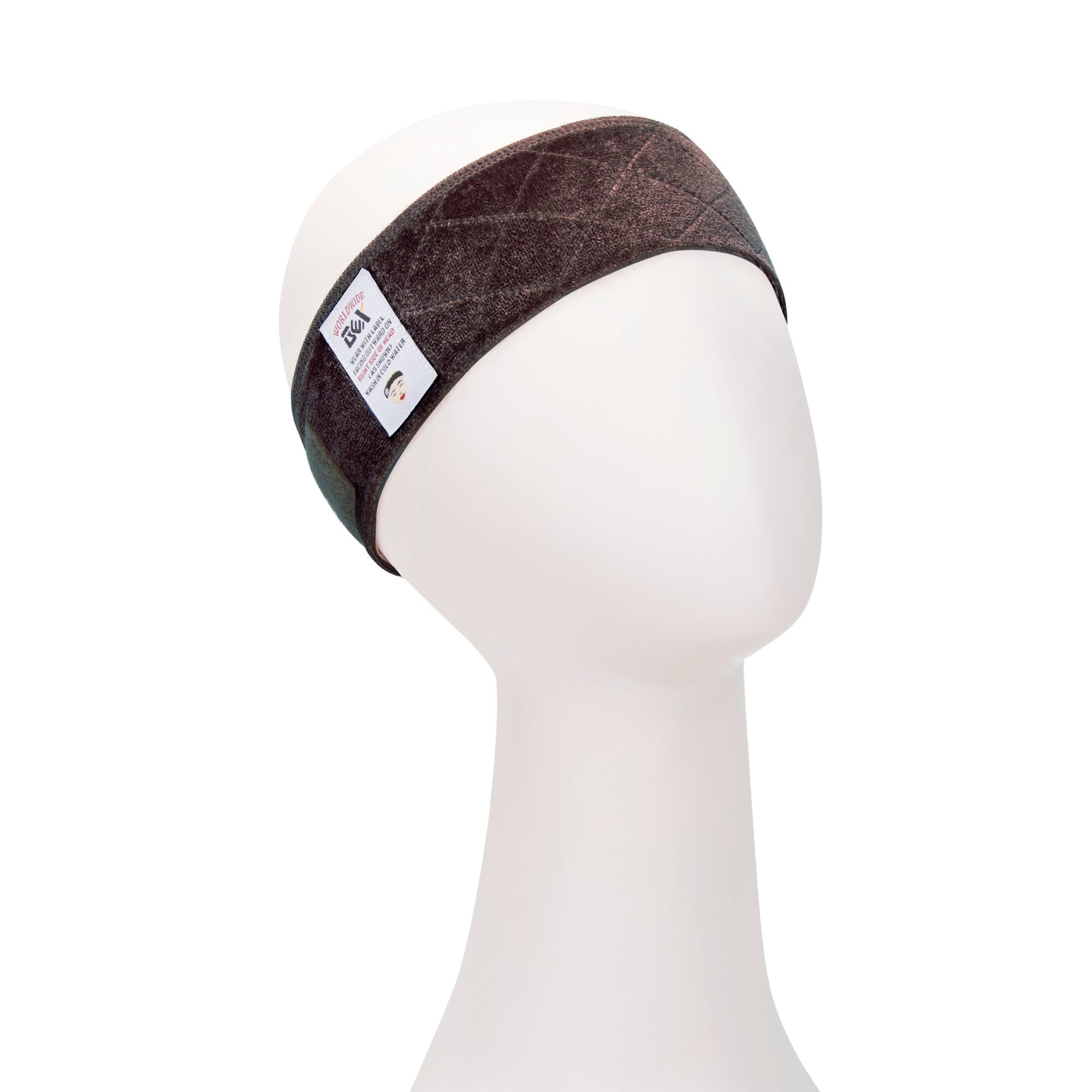 GEX Flexible Velvet Wig Grip Scarf Head Band Adjustable Fastern Brown