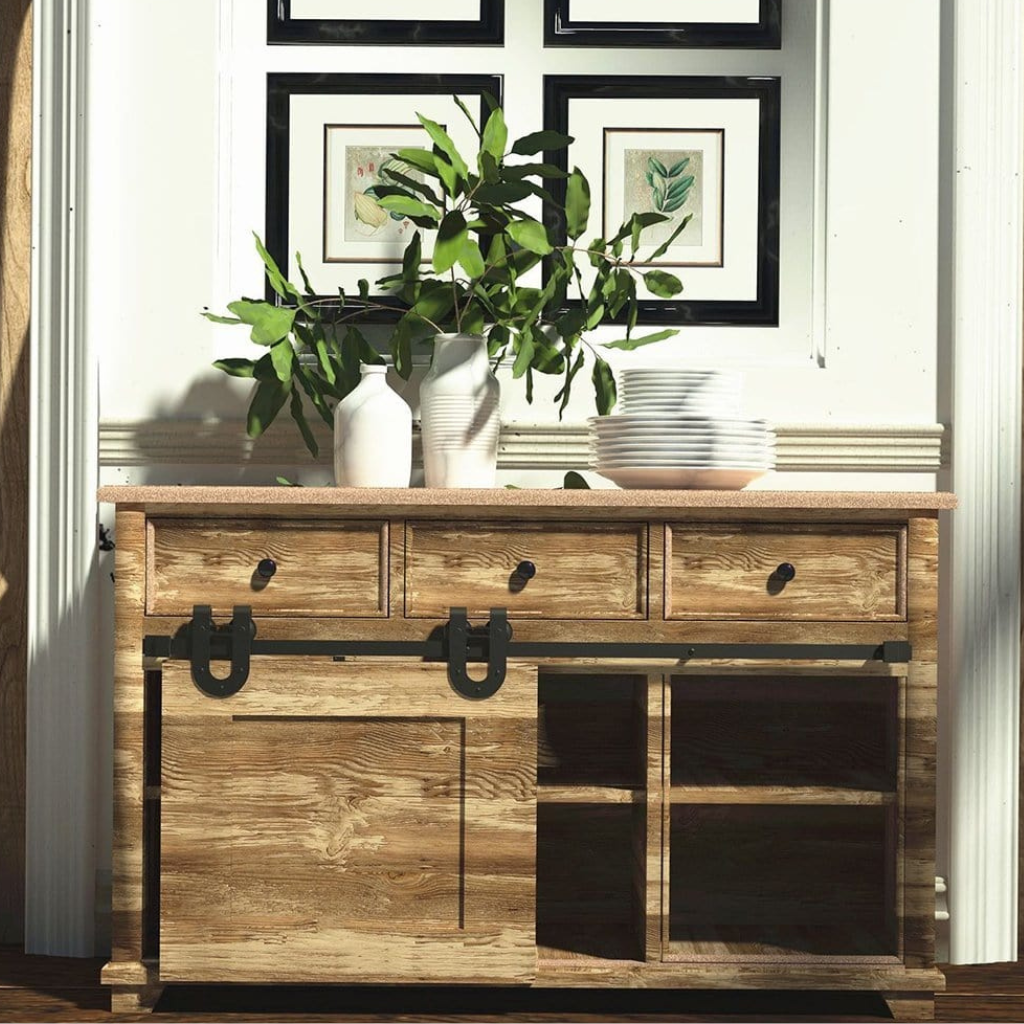 Horseshoe Hanger Mini Barn Door Hardware Kit