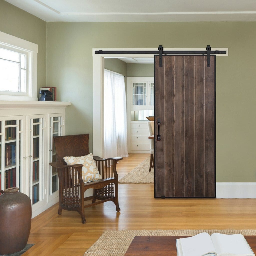 BarnCraft Vertical Iron Plank Barn Door