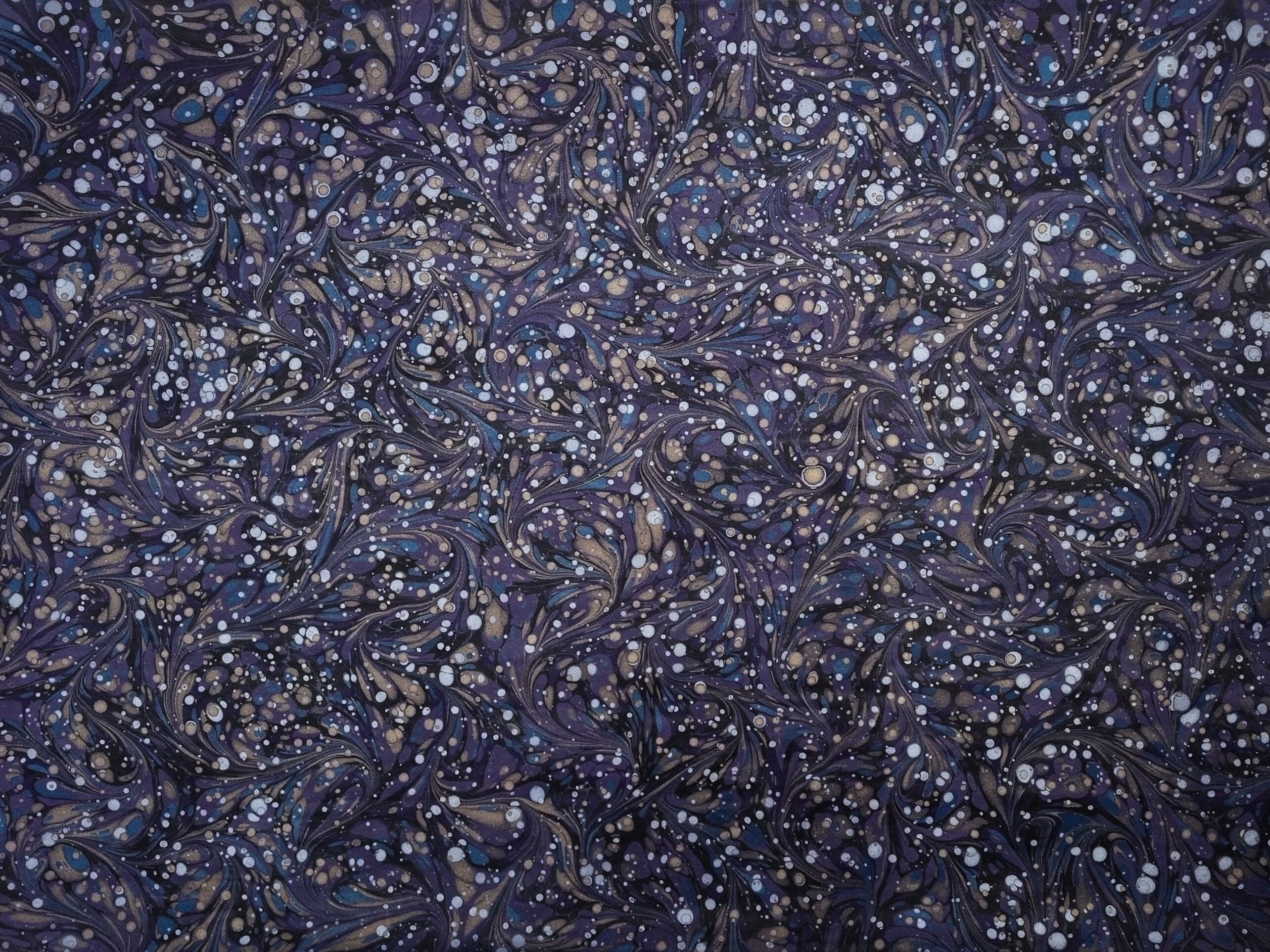 Marbled Paper: Fantasy Galaxy by Papiers Prina