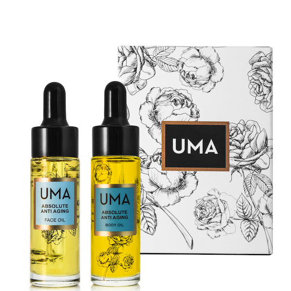 UMA Anti Aging Travel Duo: Face & Body Oil