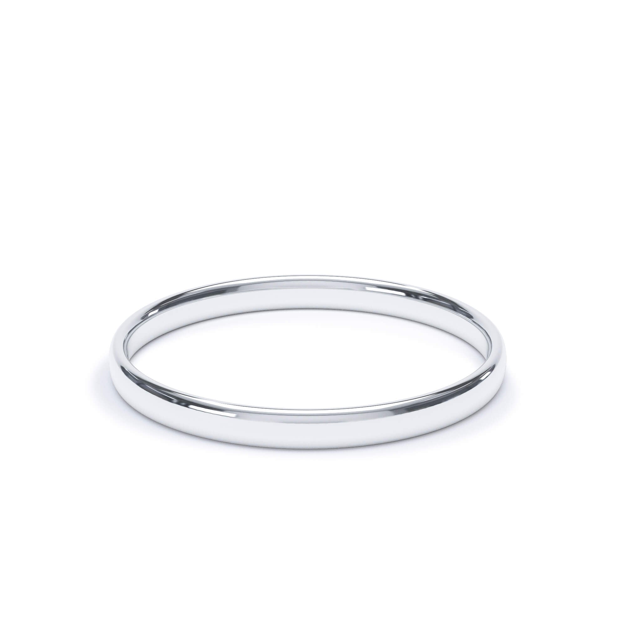 - Ready to Ship 3.00mm Regular Court Profile Plain Wedding Ring Platinum