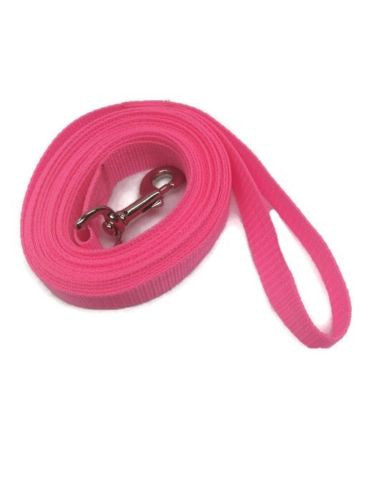 5mts 2.5cms Lead Pink or black Leash Recall Beach Park Pet Dog Puppy Long Training Lead