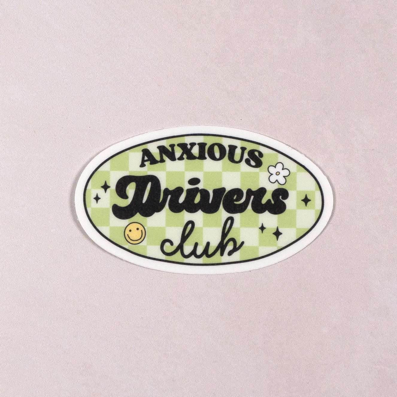 Anxious Drivers Club Die Cut Vinyl Sticker