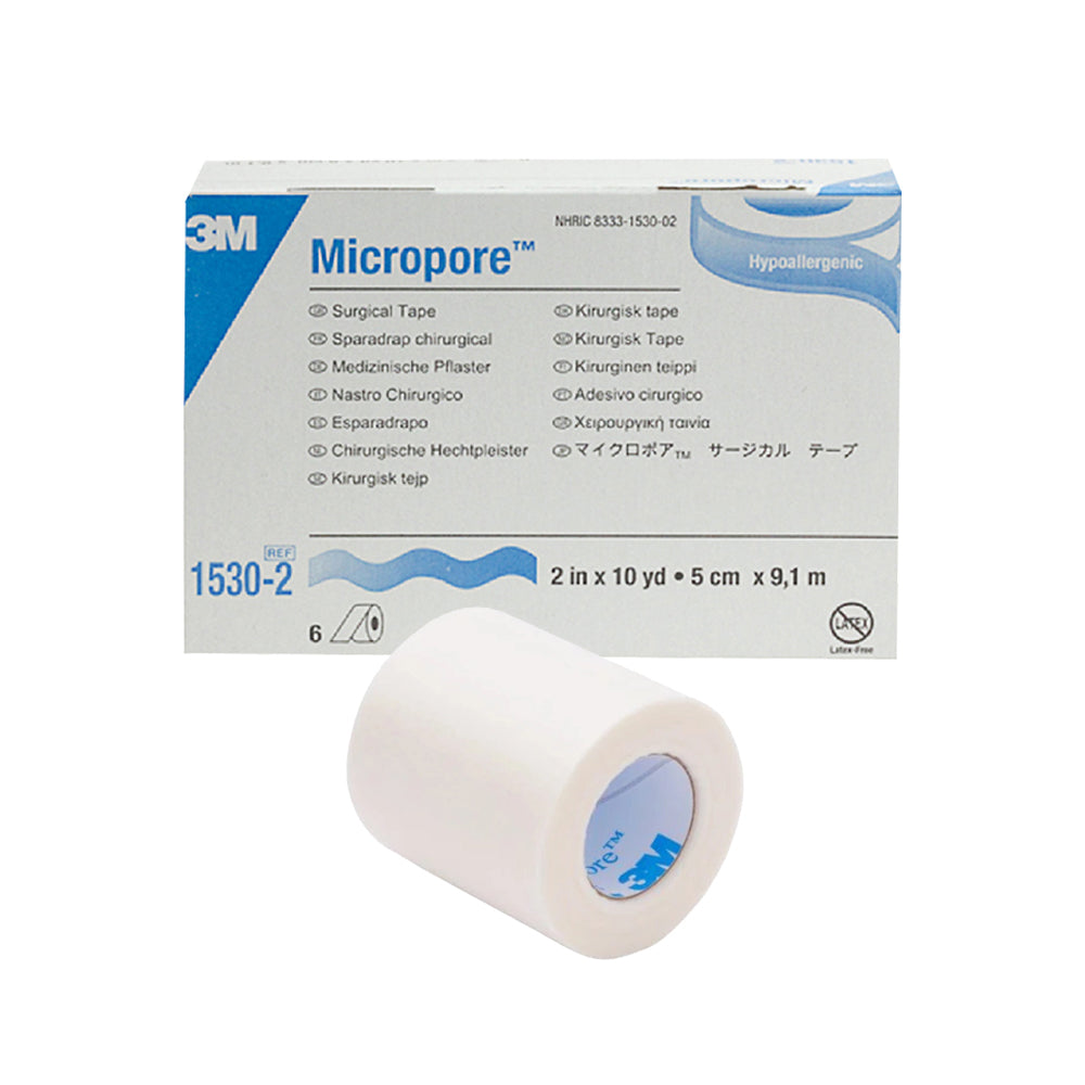 3M Micropore Tape 50mm x 9.1m | Pack of 6 Rolls