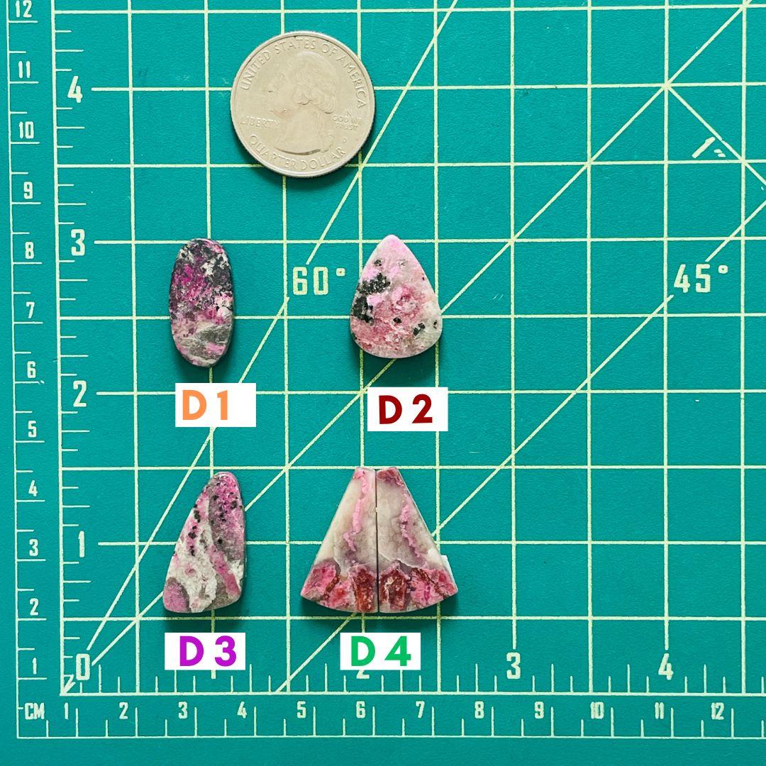 1. Medium Oval Cobaltoan Calcite - 050324