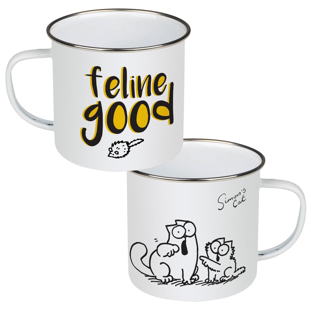 Feline Good Enamel Mug