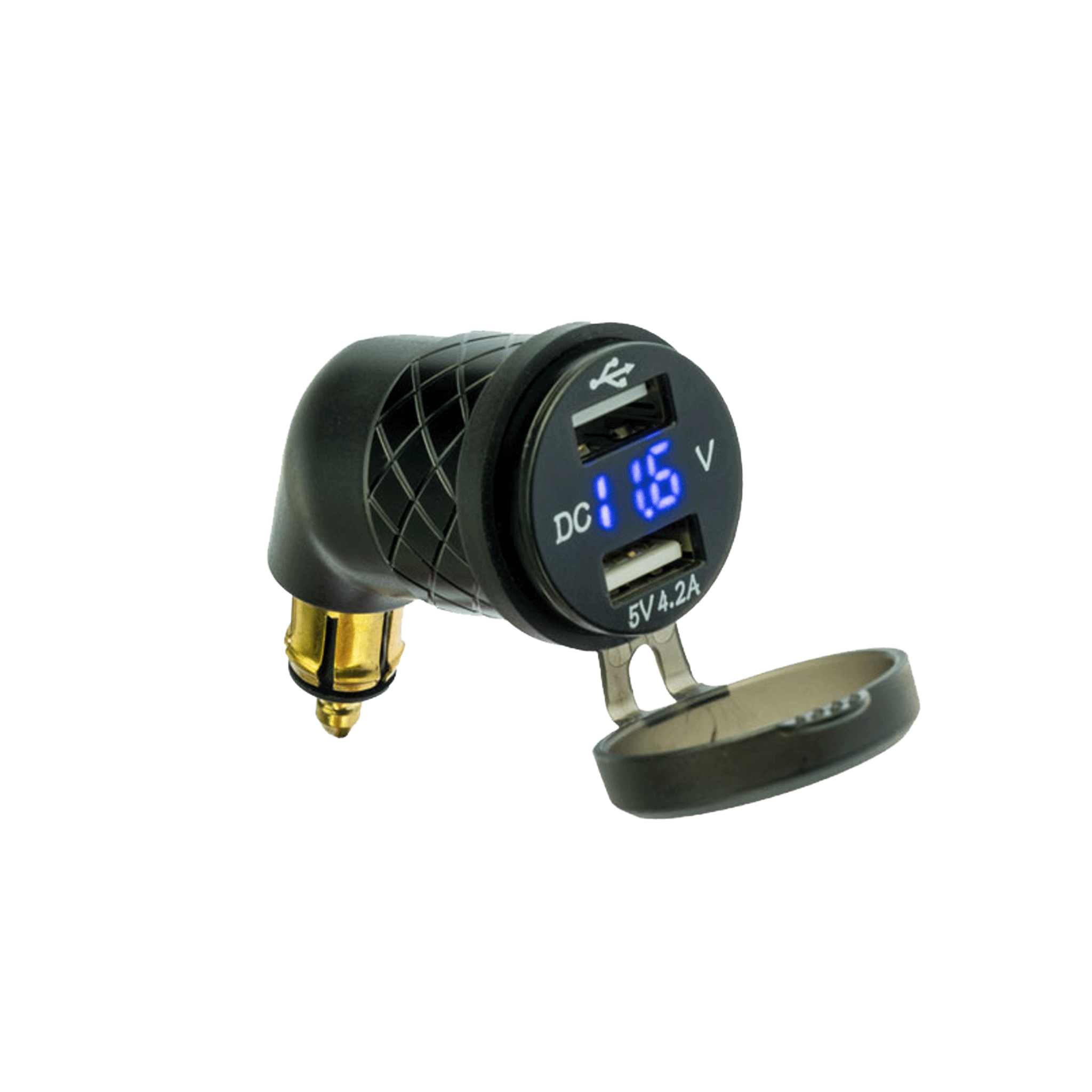 PA022 Dual Port USB Power Adapter & Voltmeter