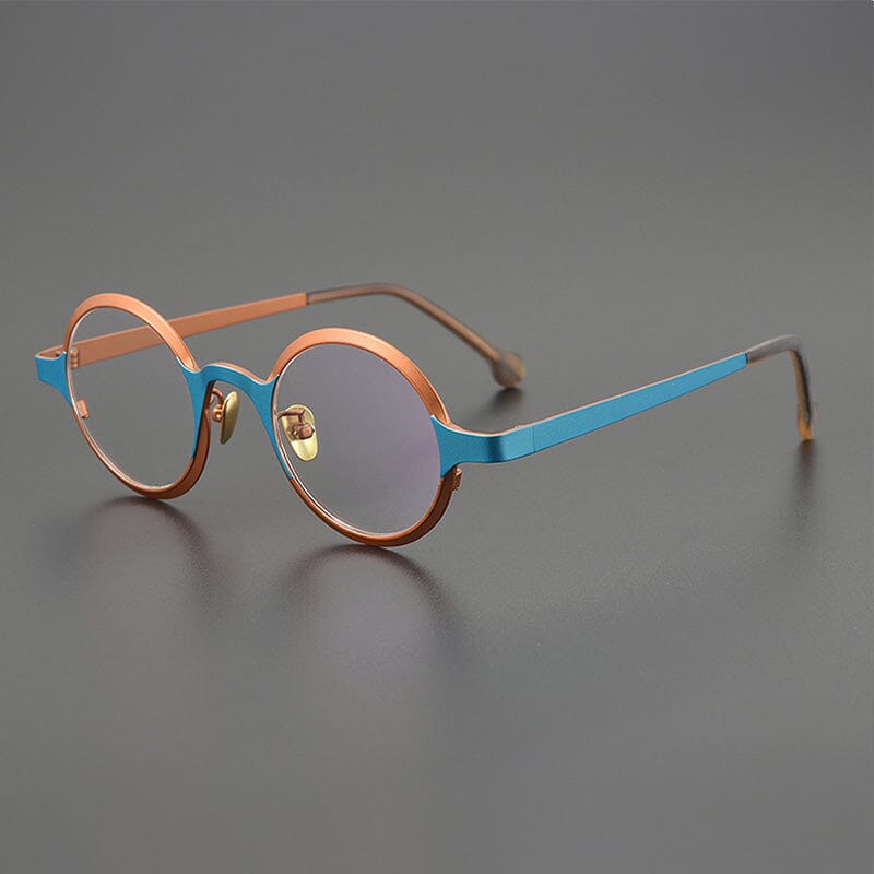 Audie Titanium Round Glasses Frame