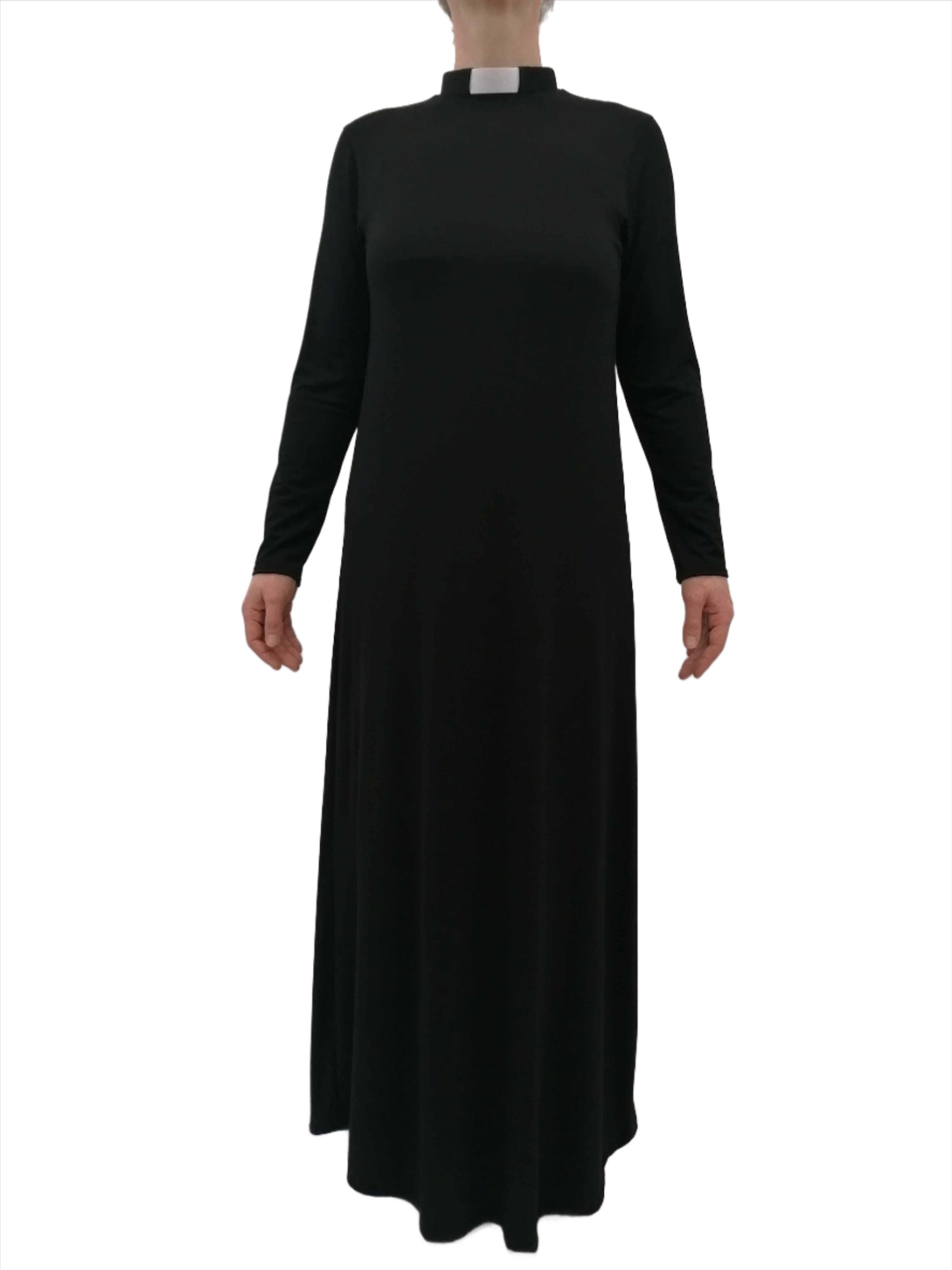 Tailored Womens Black Bamboo Clergy Summer Cassock