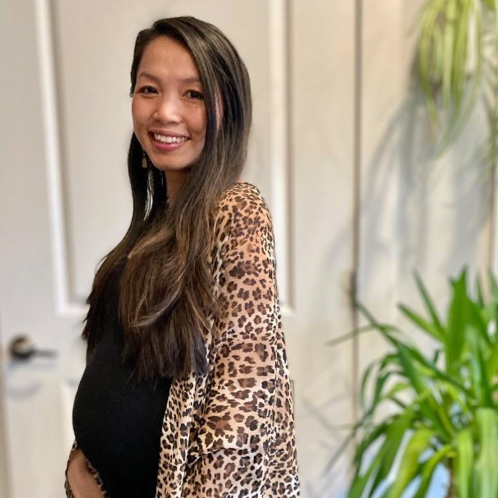 Animal Print Kimono Maternity