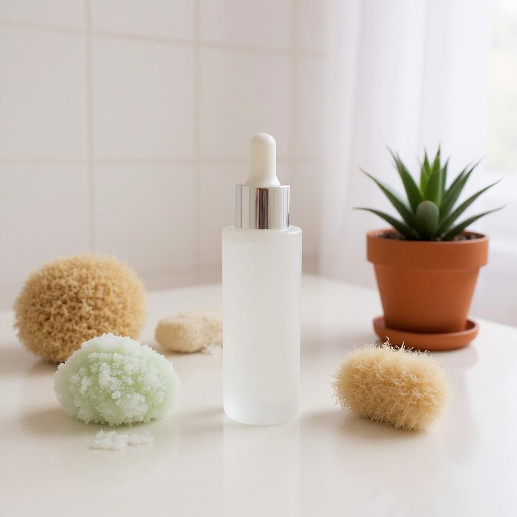 50ml Frosted Cylindrical Bottle