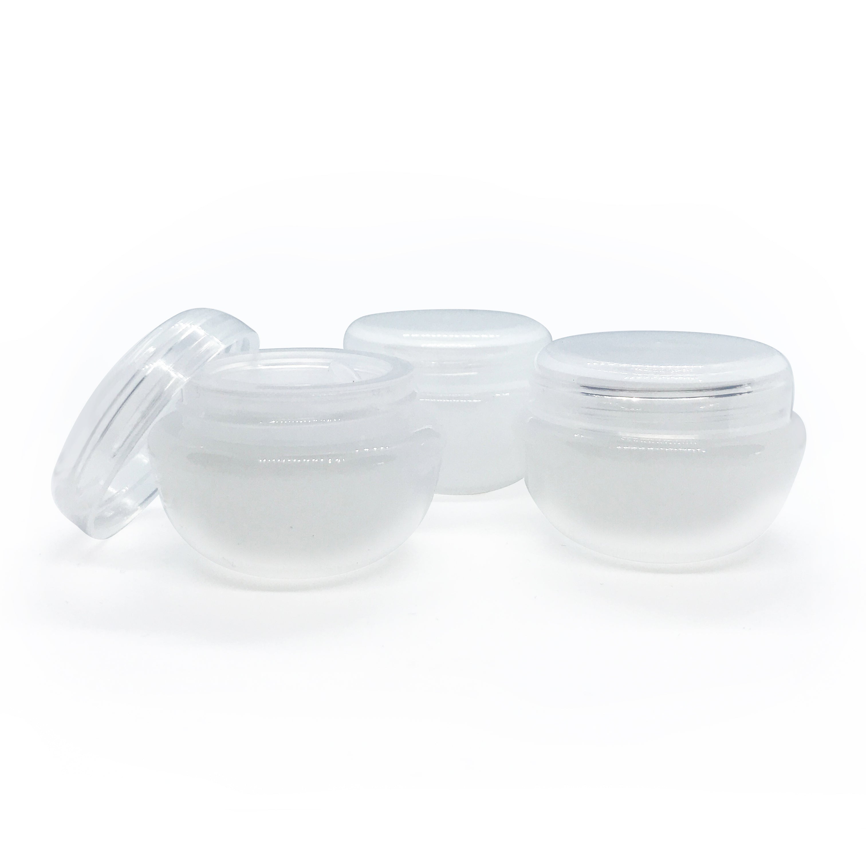 10ml Cosmetic 'Mushroom' Jars with Shive & Lid