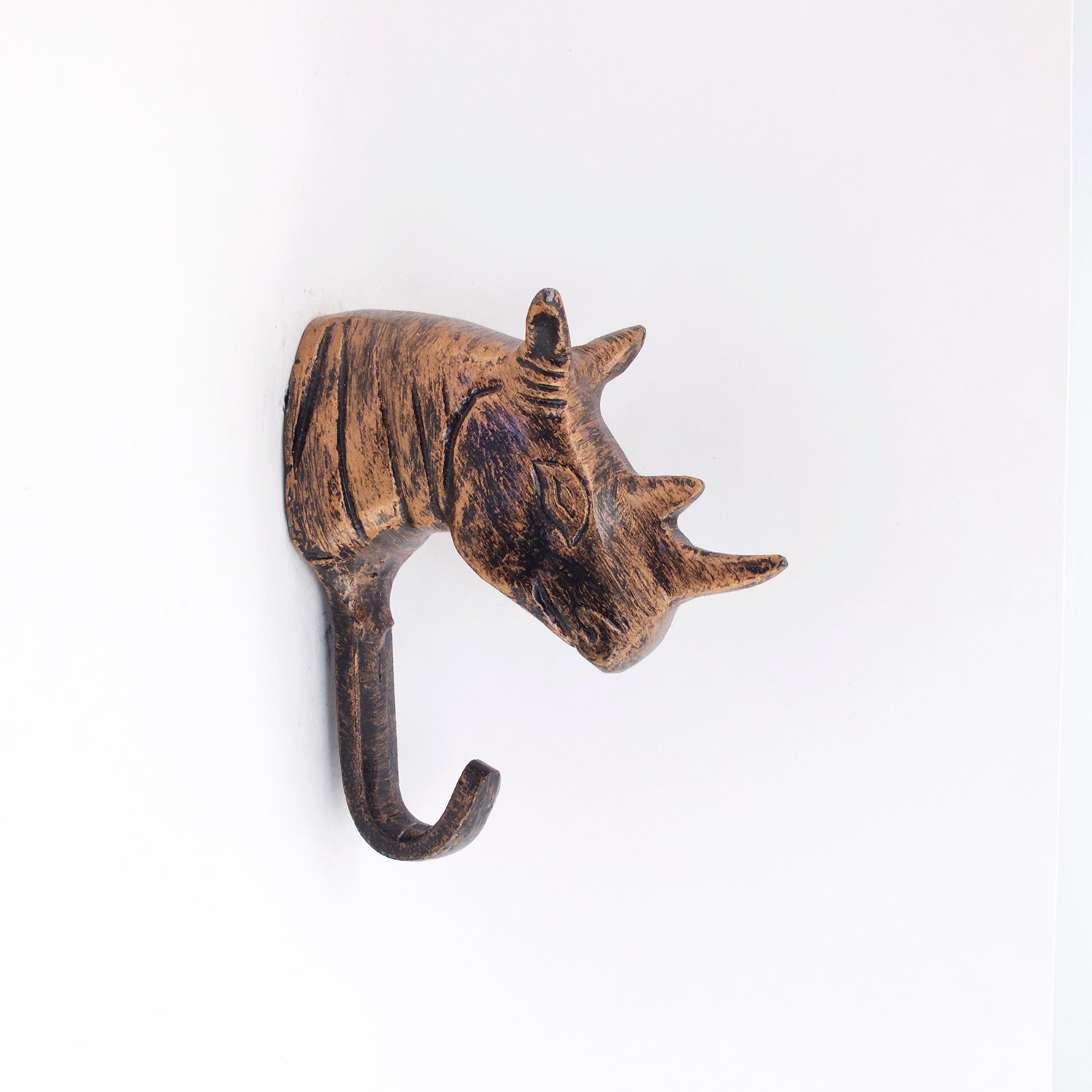 Copper Rhino Wall Hook