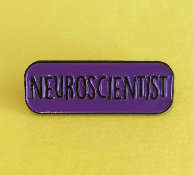 Neuroscientist Enamel Pin - (Price includes shipping)