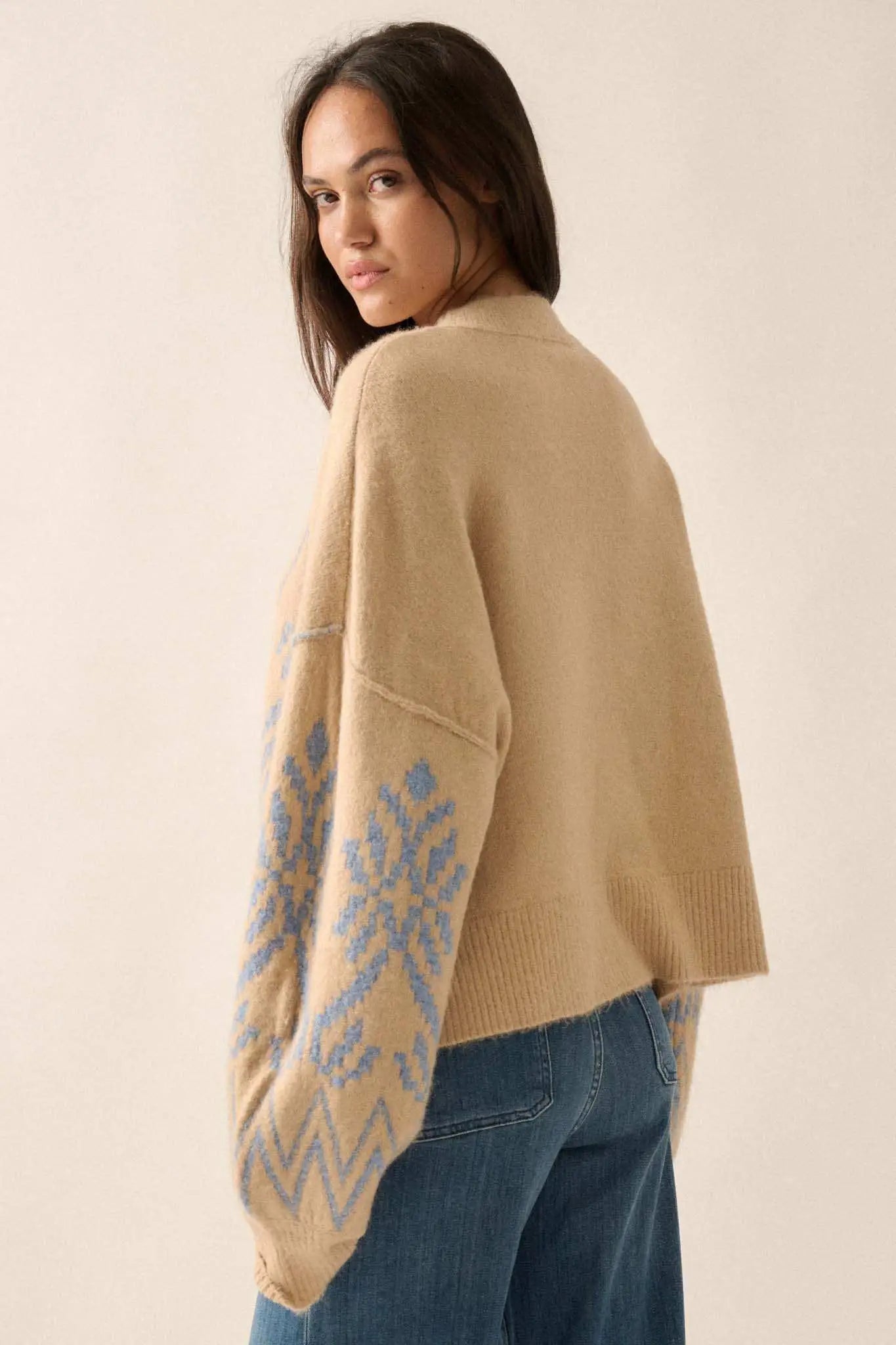 Altitude Adjustment Oversize Alpine Knit Sweater