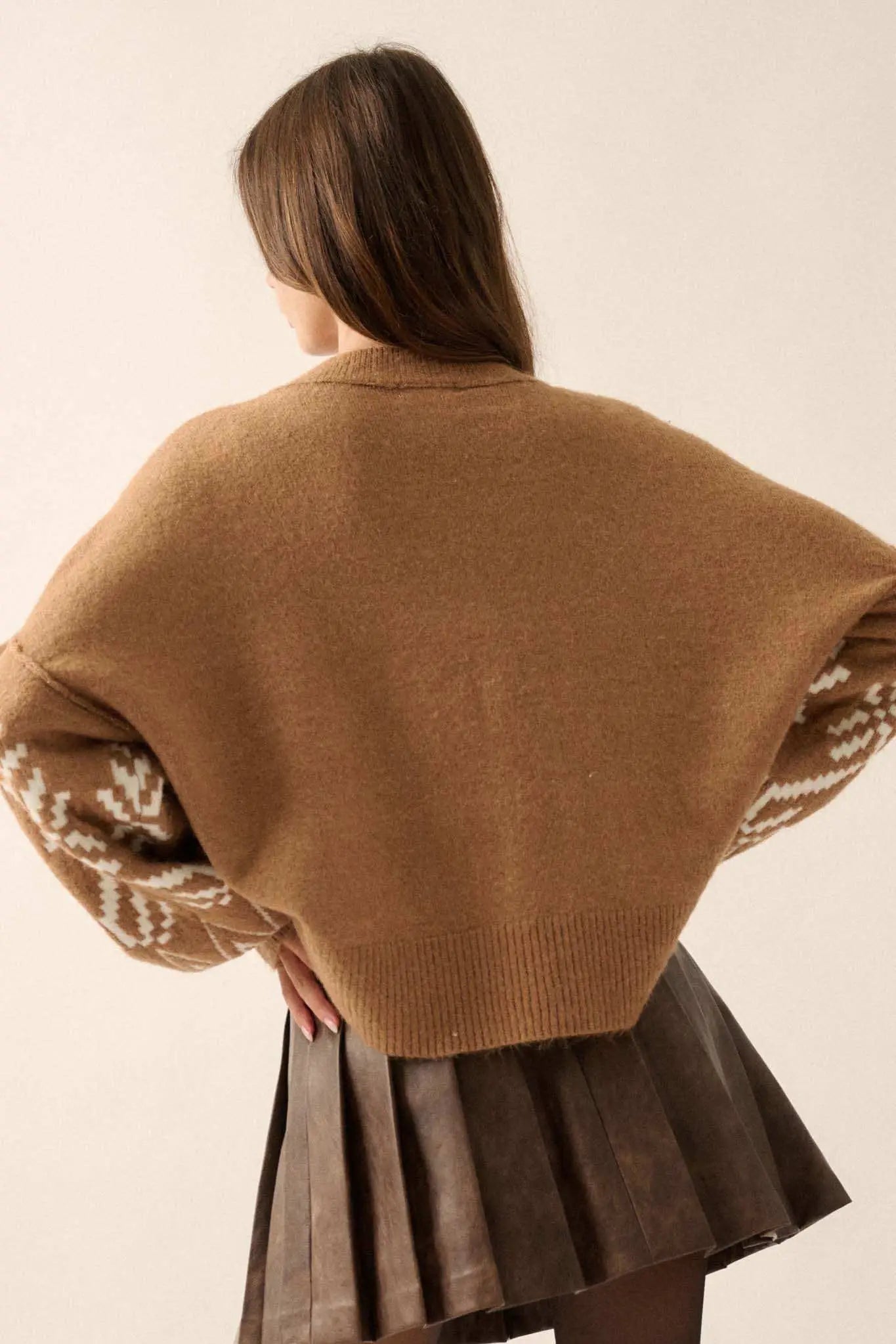 Altitude Adjustment Oversize Alpine Knit Sweater