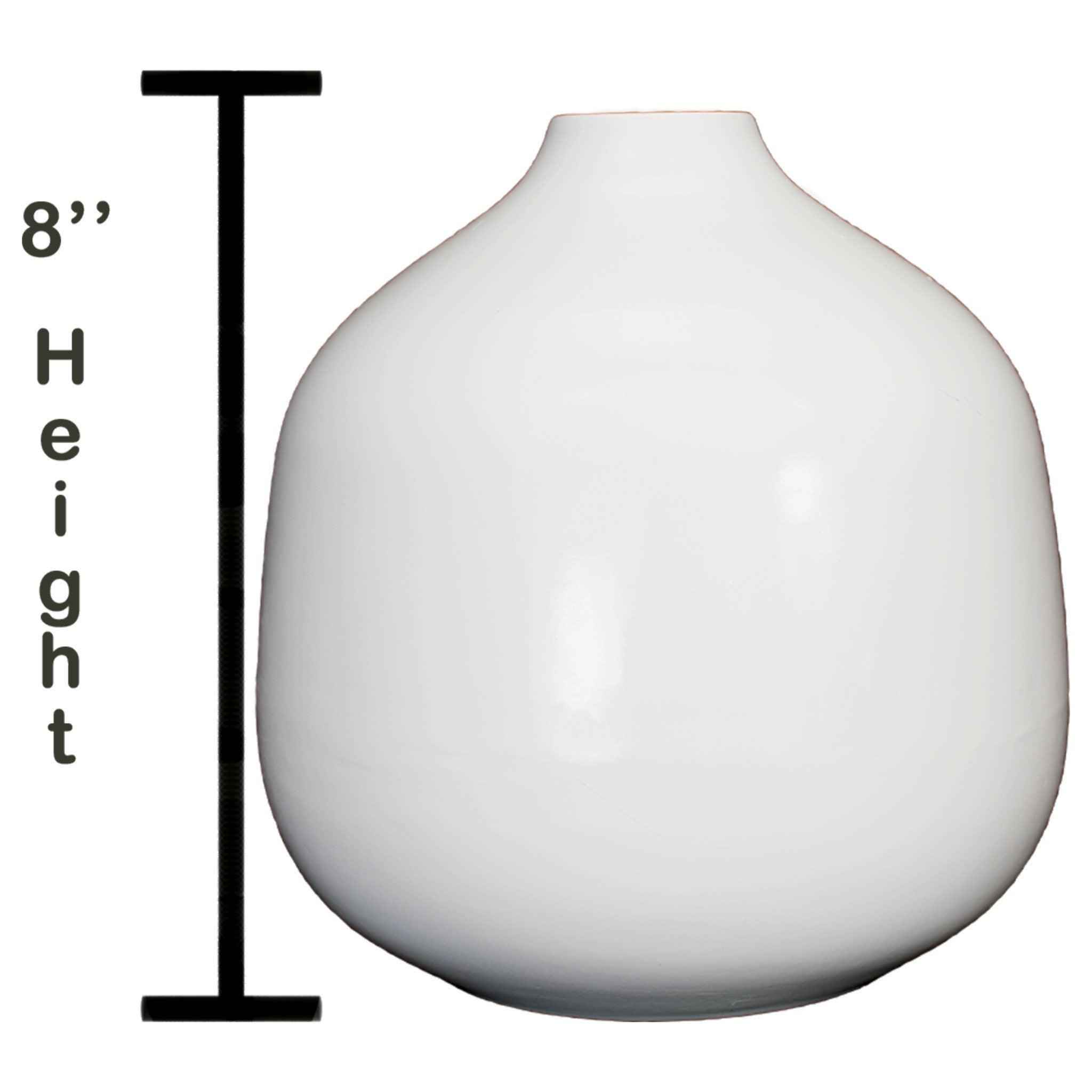 8in Bell Krater Ceramic Vase