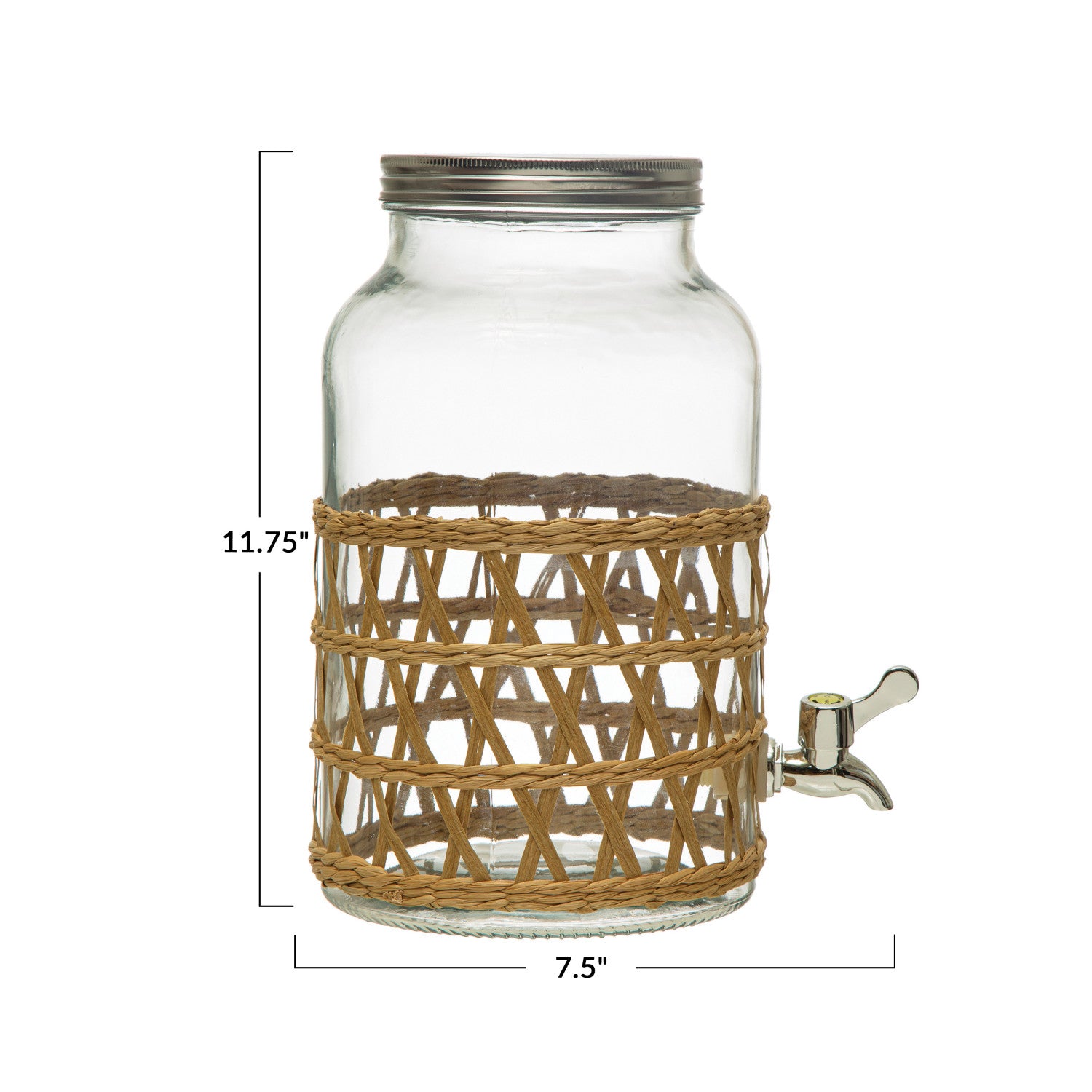 7-1/2" Round Glass Beverage