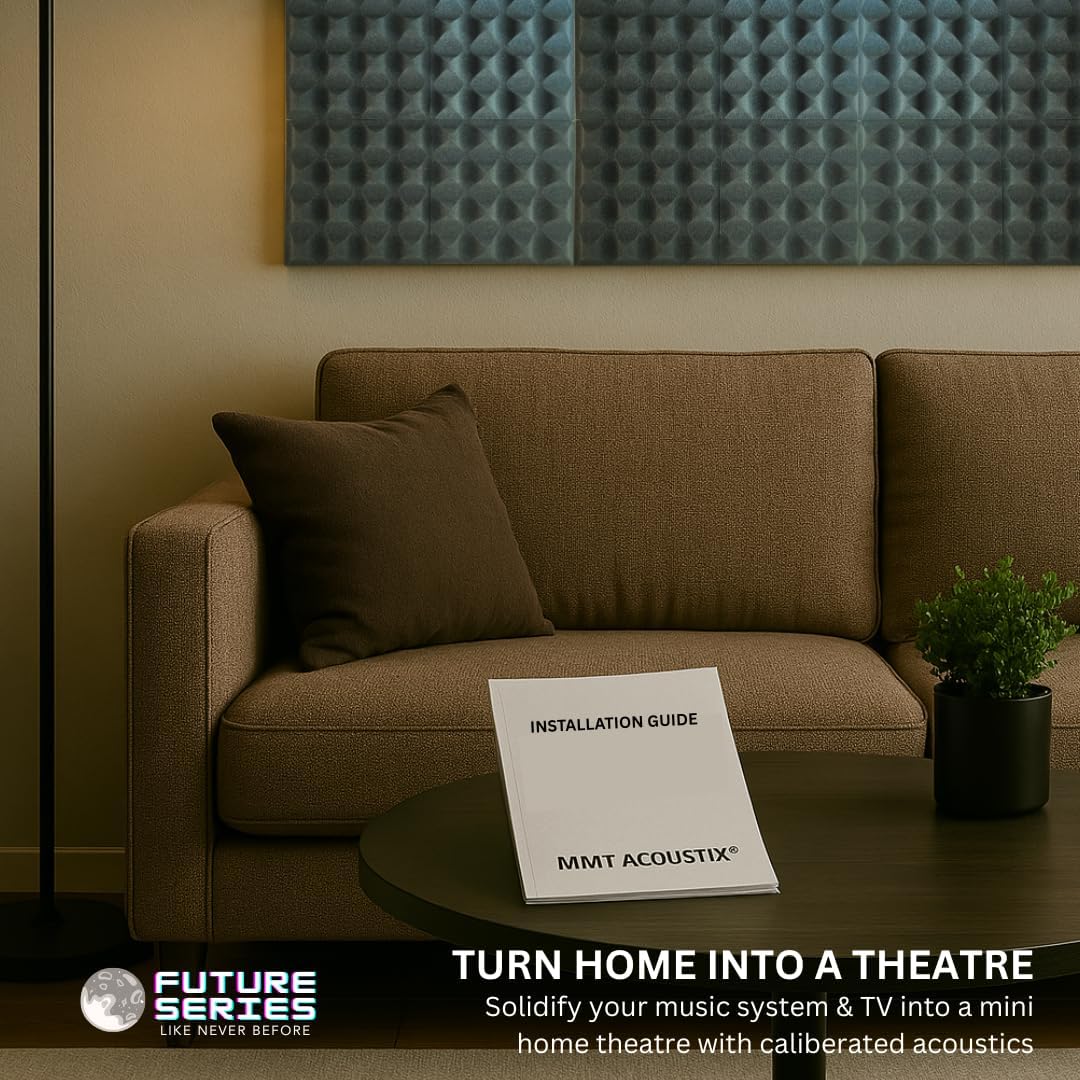 Alien Acoustic Foam 1x1 ft, Charcoal