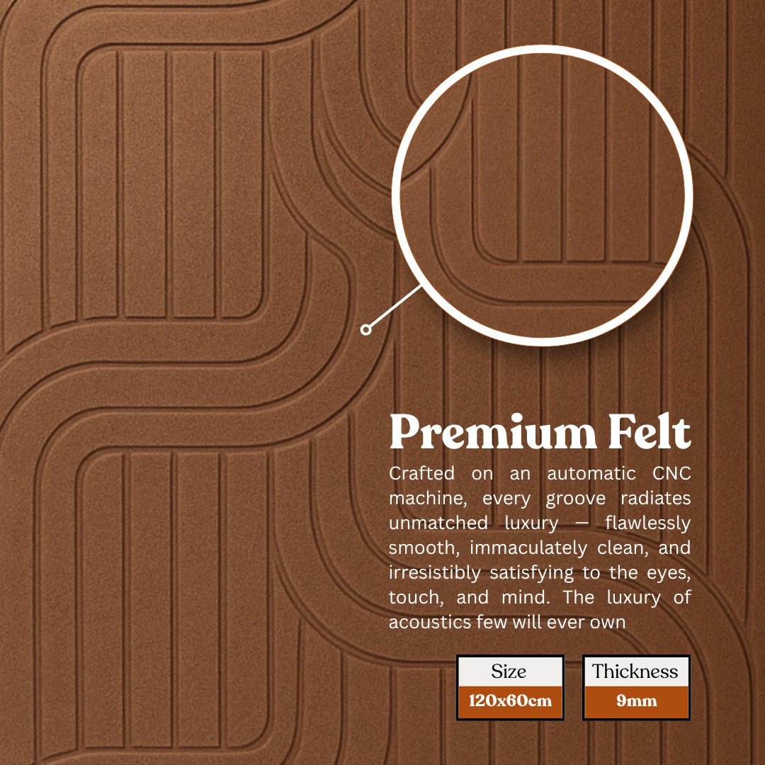 Mirage Felt - Serpent | Coorg | 4x2 feet | 4 Pcs