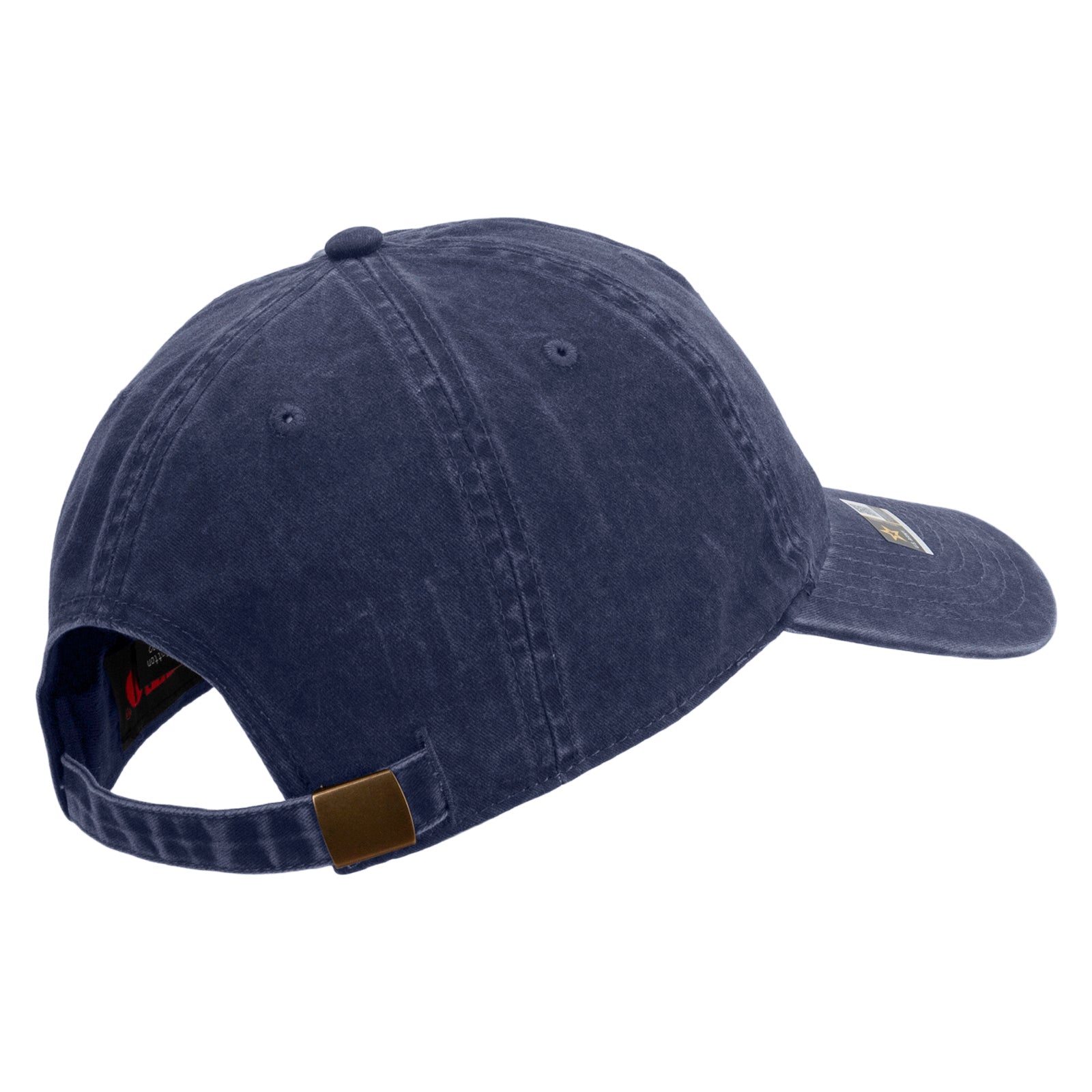 101st Airborne Retired Embroidered Washed Solid Pigment Dyed Cotton Twill Brass Buckle Cap