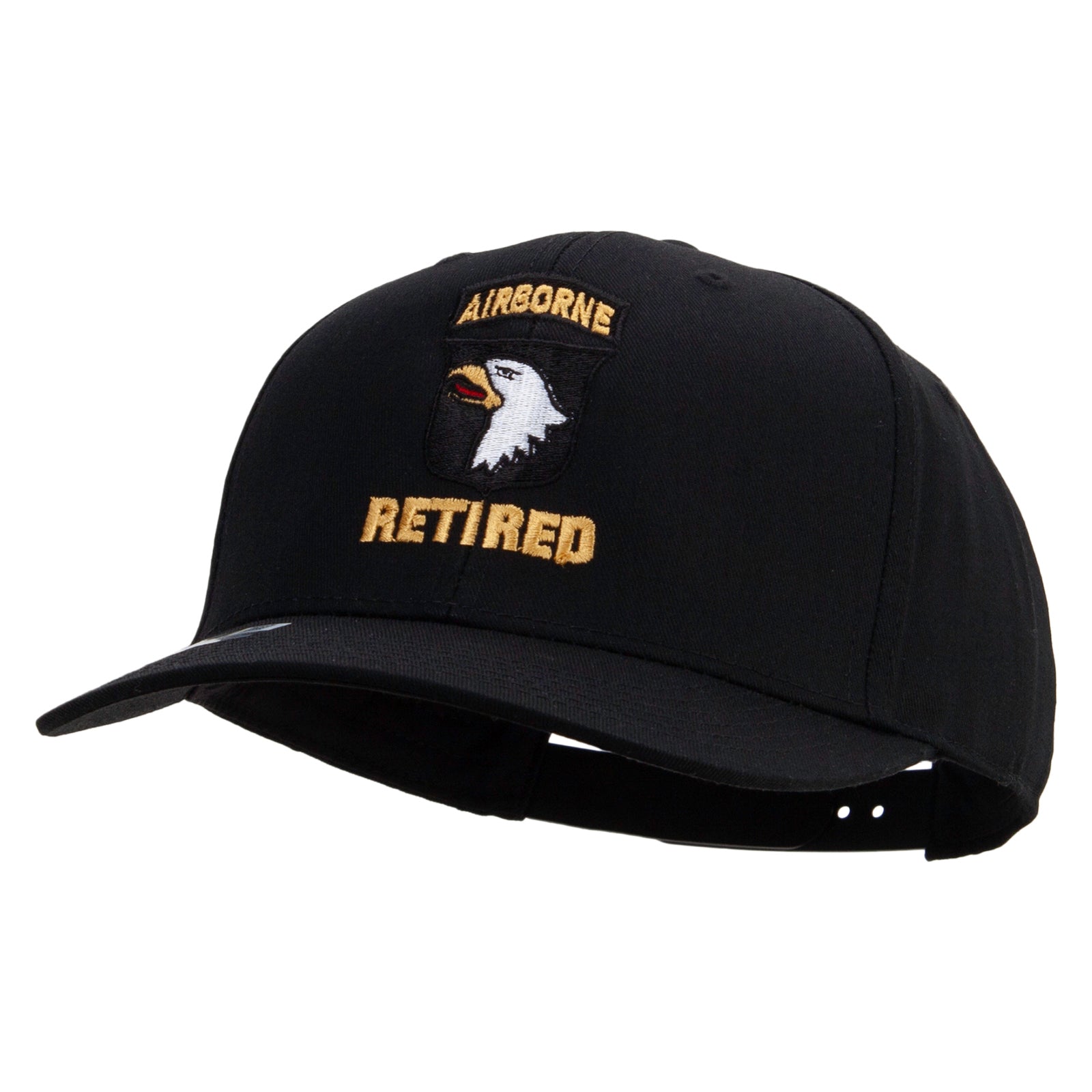 101st Airborne Retired Embroidered Solid Cotton Twill Pro Style Cap