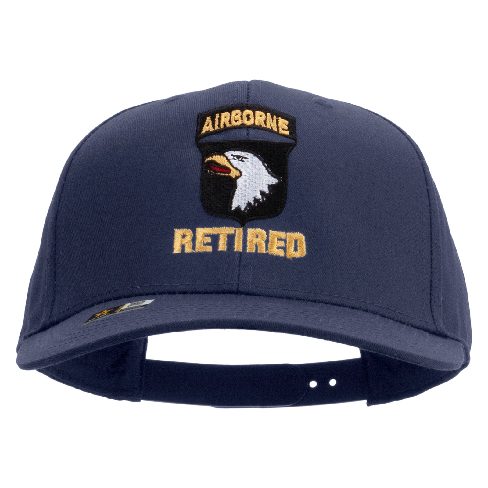 101st Airborne Retired Embroidered Solid Cotton Twill Pro Style Cap