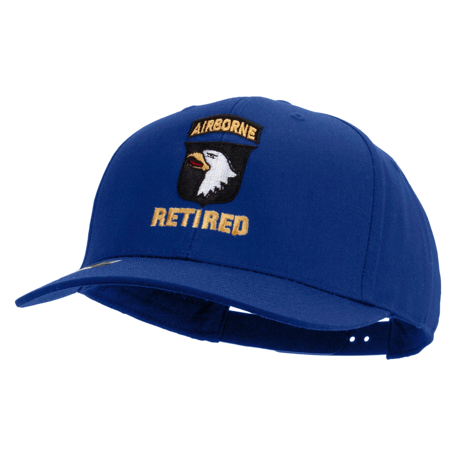 101st Airborne Retired Embroidered Solid Cotton Twill Pro Style Cap