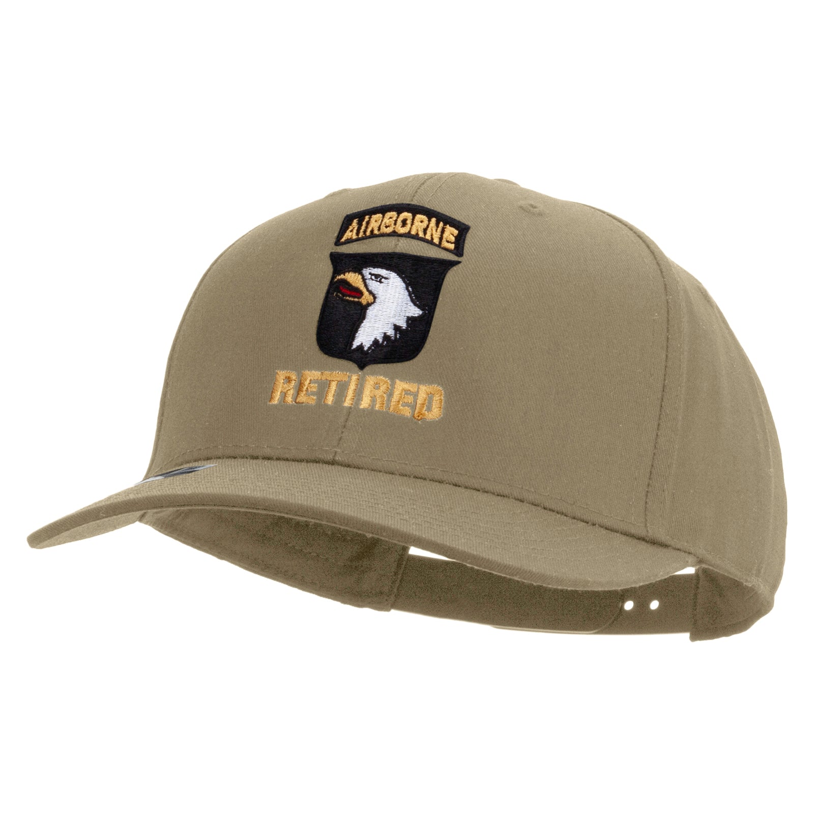101st Airborne Retired Embroidered Solid Cotton Twill Pro Style Cap