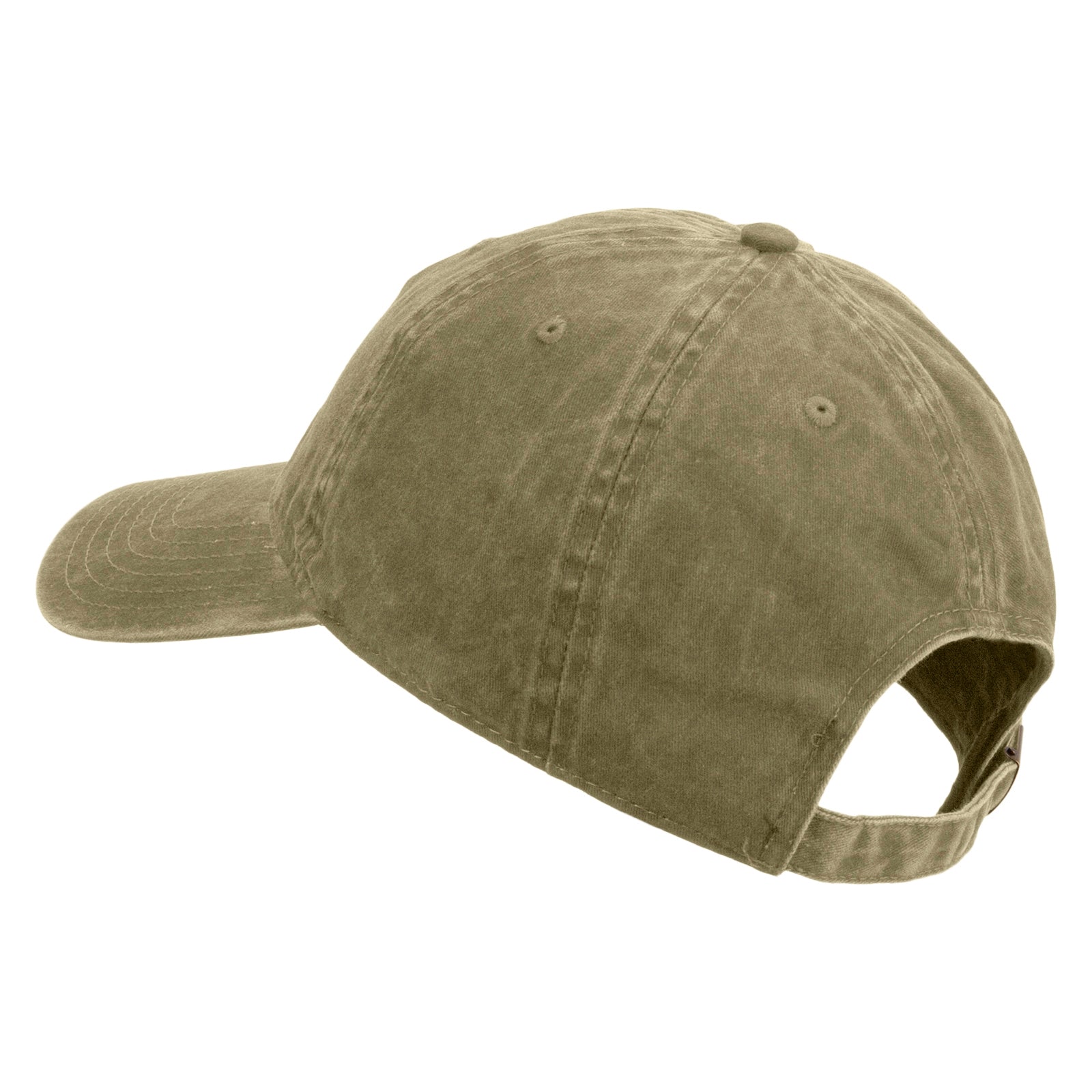 101st Airborne Veteran Embroidered Washed Solid Pigment Dyed Cotton Twill Brass Buckle Cap