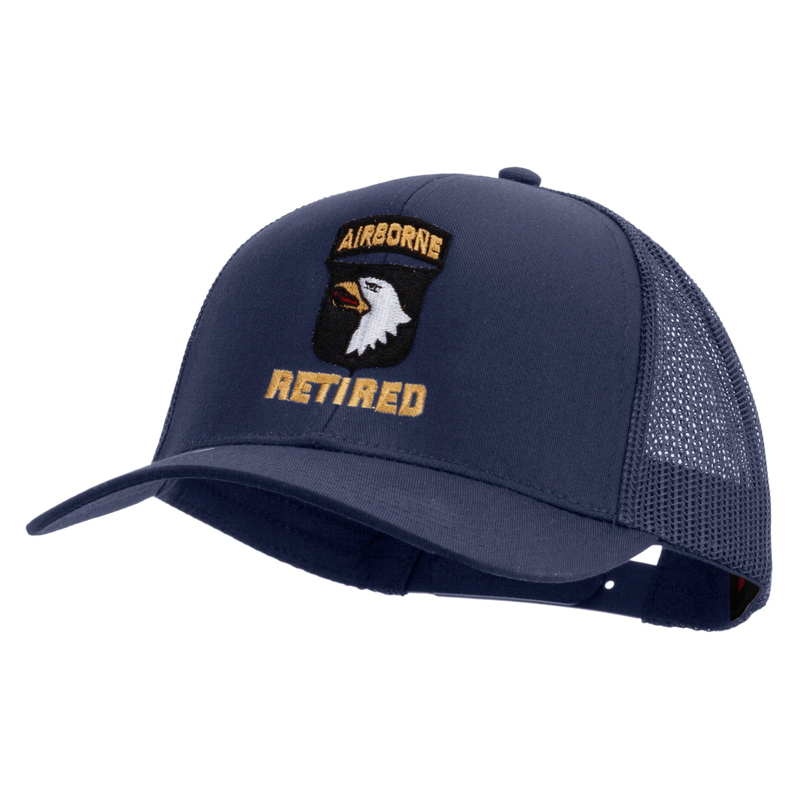 101st Airborne Retired Embroidered Solid Cotton Twill Mesh Prostyle Cap