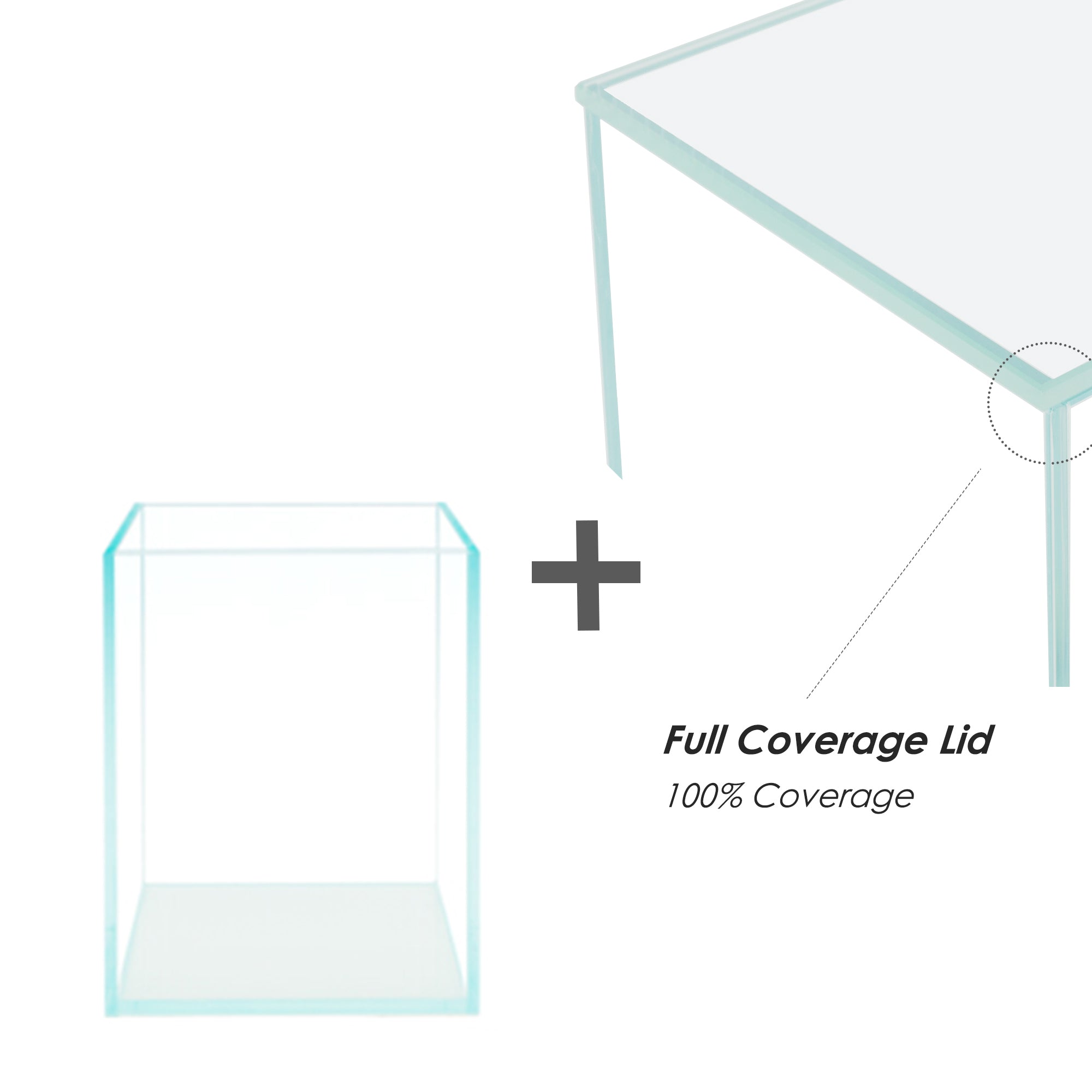 5 Gallon Nano Tall Rimless Frameless All Glass Aquarium, Low Iron Rimless Glass Tank, 30X25X25cm, 5mm Glass