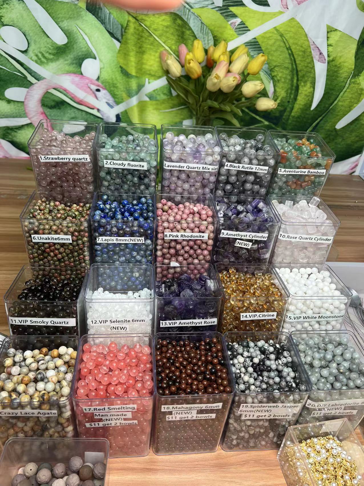 DIY Crystal Beads Bowl-Alyssa-#13,#14,#18,#19 $11 get 2 bowls/5 bowls gift[1 cup of Spacer& 1 bowl mix & 1 animal carving or 1 charm bag]