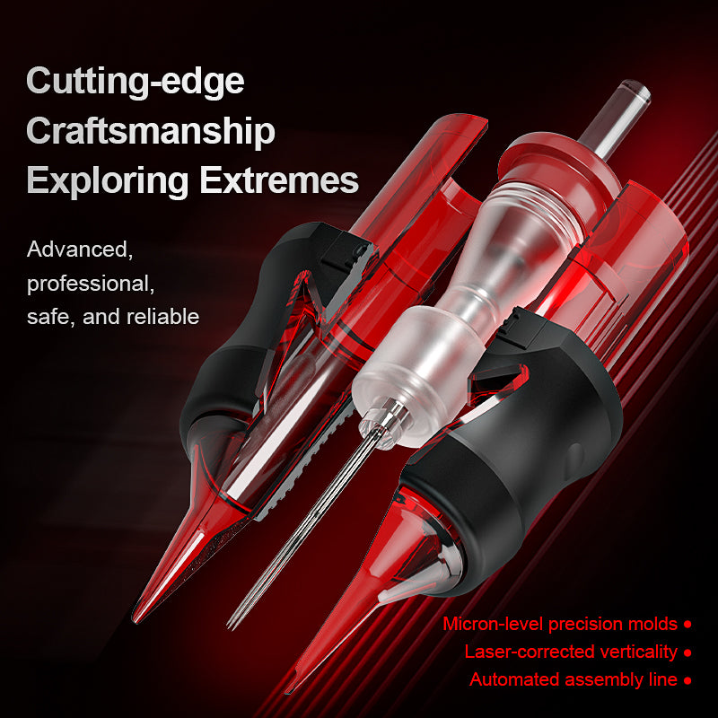 OG Red Arrow Round Shader (RS) Tattoo Needle Cartridges 20pcs