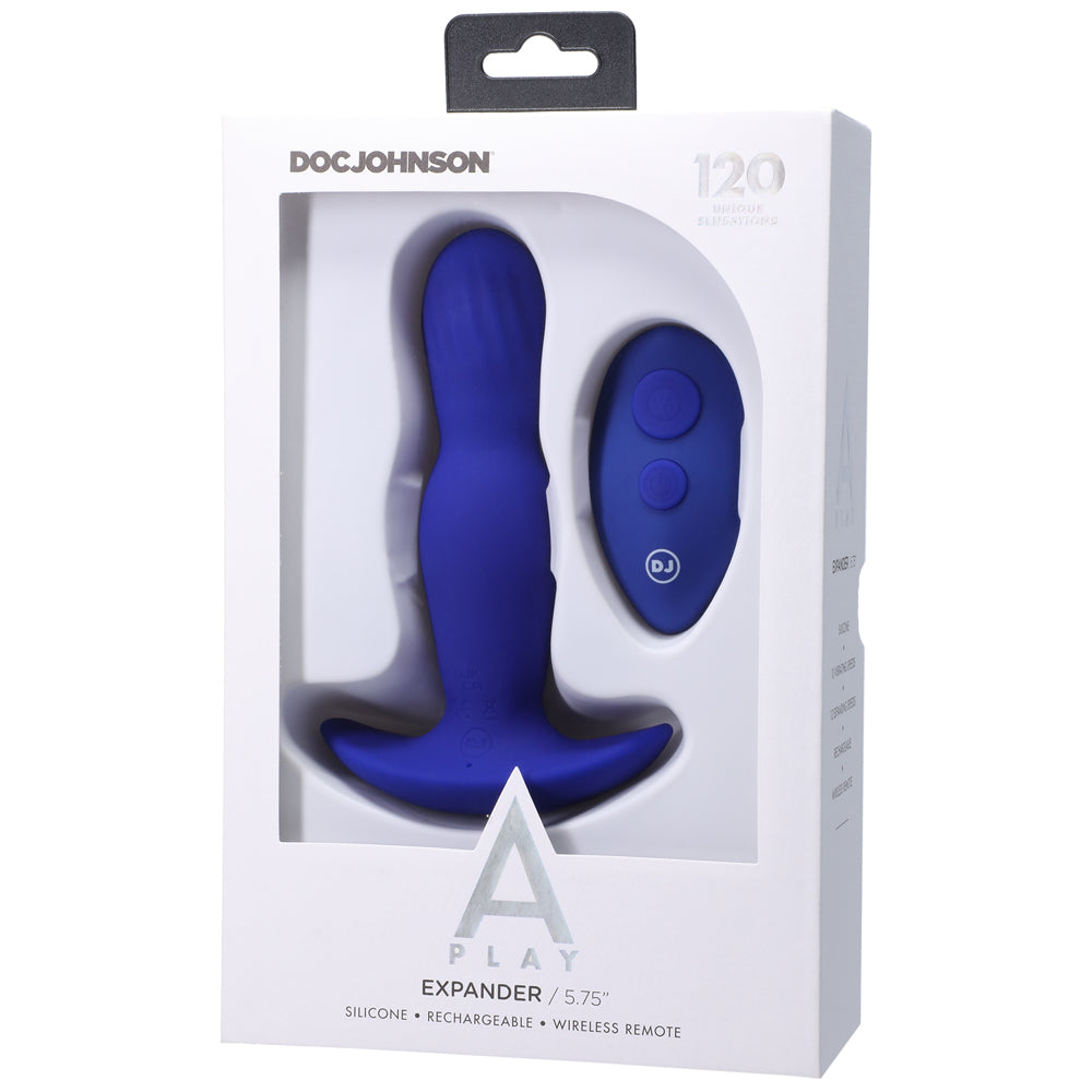 A Play Expander Rechargeable Silicone Anal Plug w/Remote