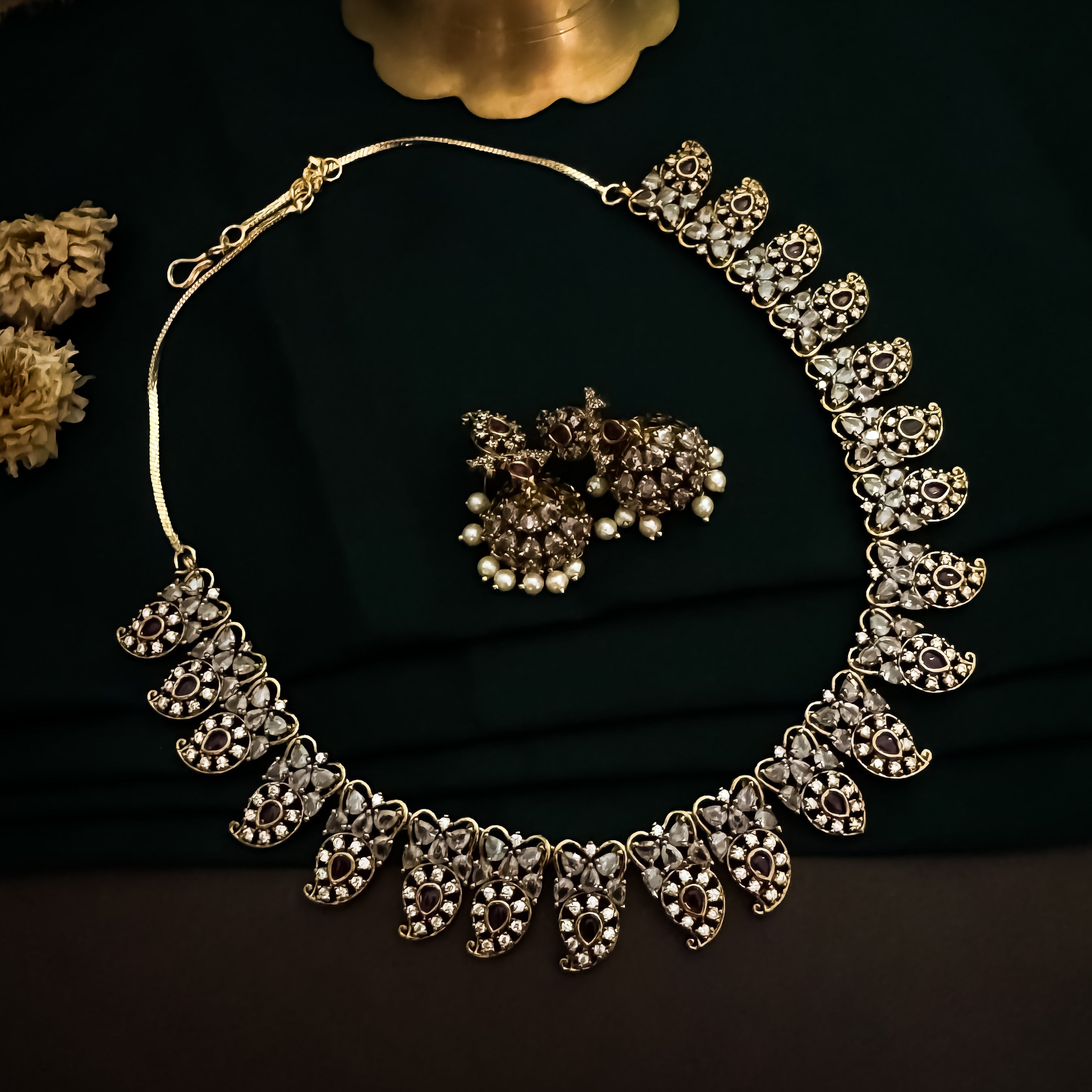 Anaya Premium Diamond Necklace Set