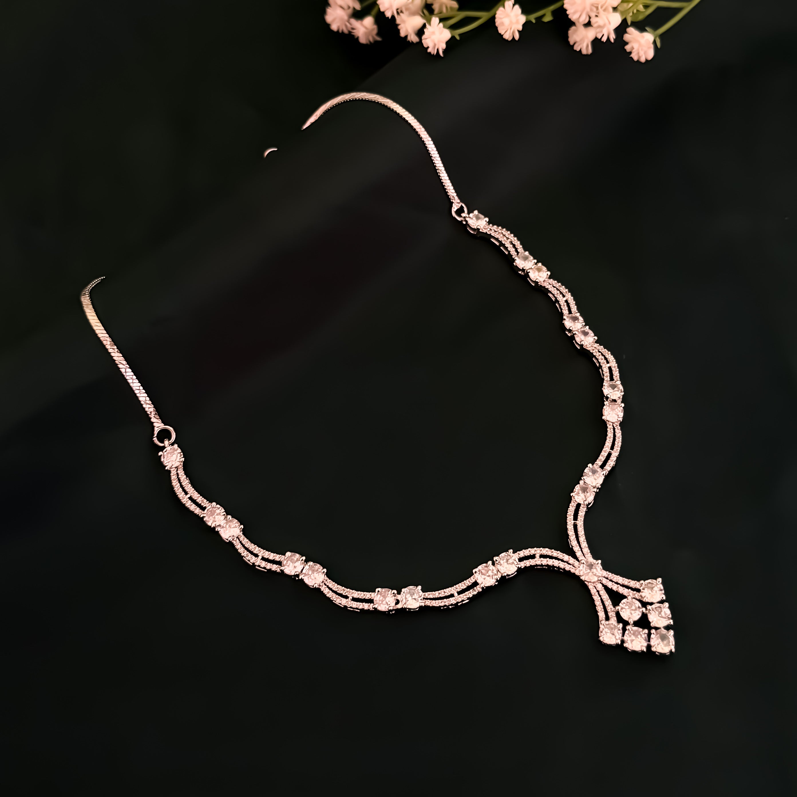 Amaya American Diamond Necklace Set
