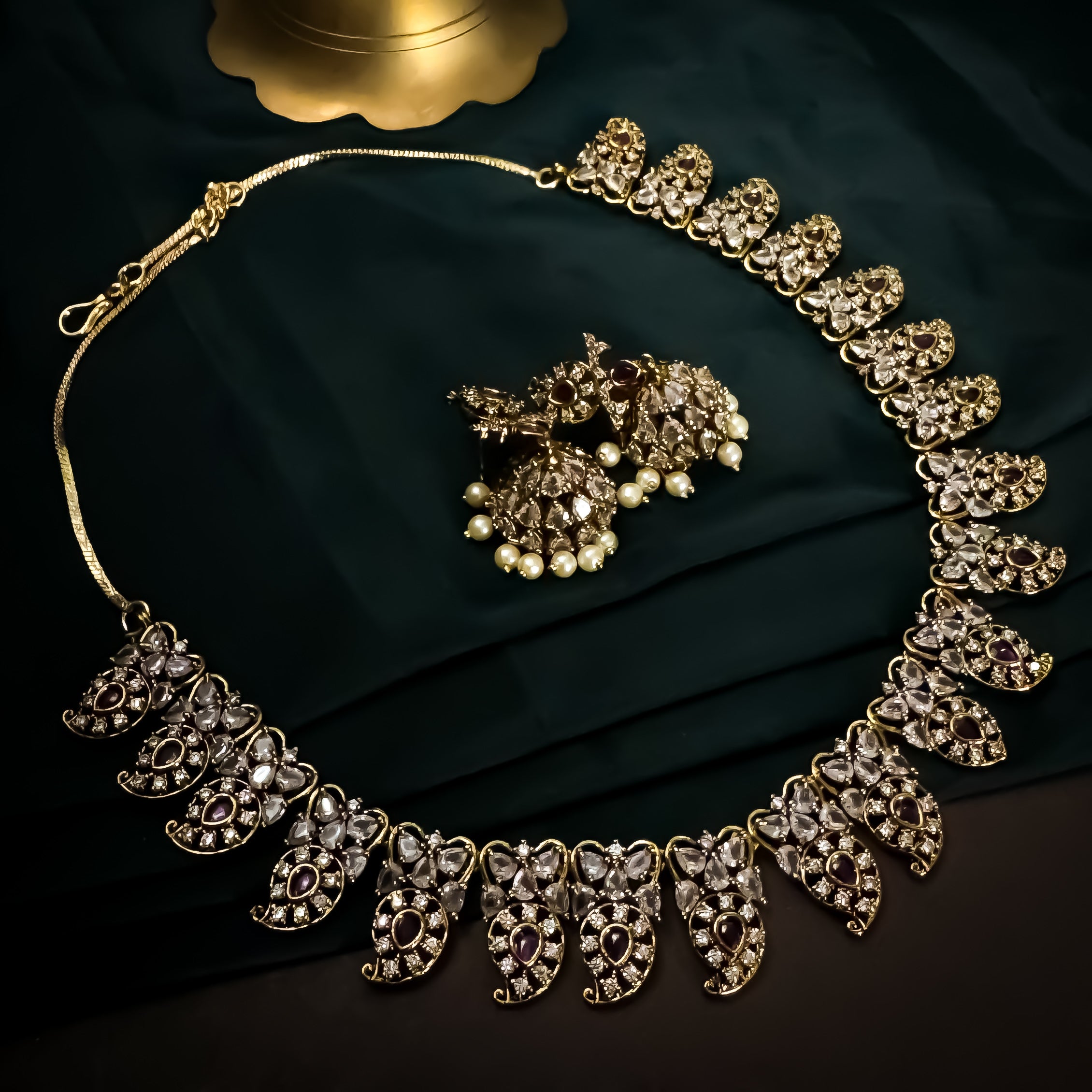 Anaya Premium Diamond Necklace Set