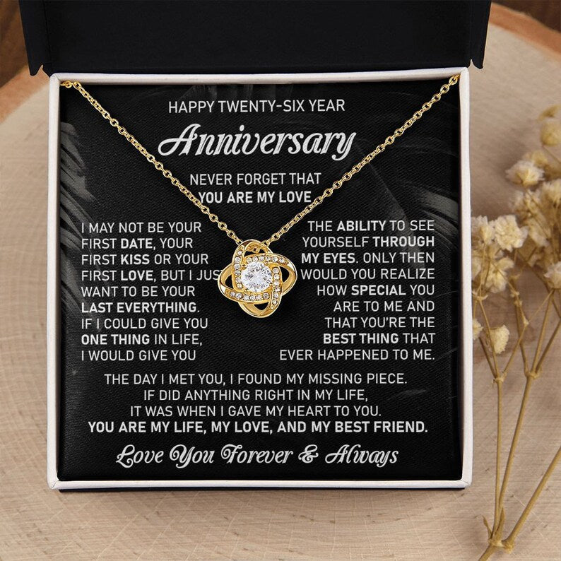 26th Wedding Anniversary Gift For Wife Anniversary Gift Twenty-sixth Anniversary Gift 26 Year Anniversary Gift, Meaningful Gift for