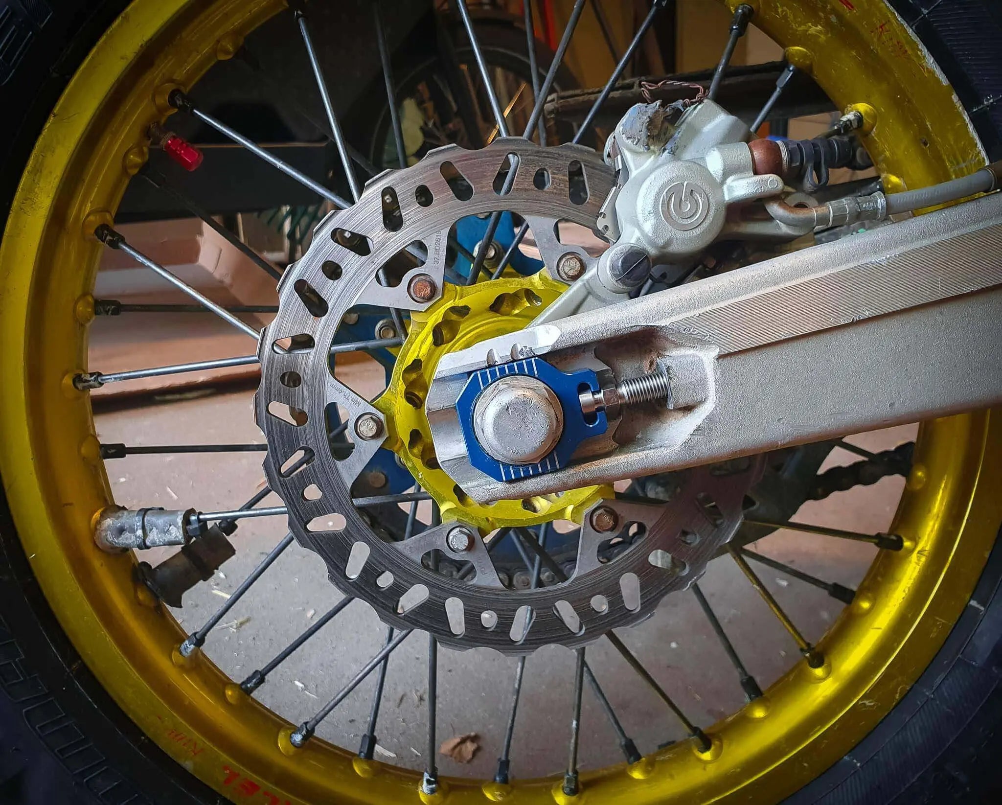 Axle Block chain tensioner KTM & Husky