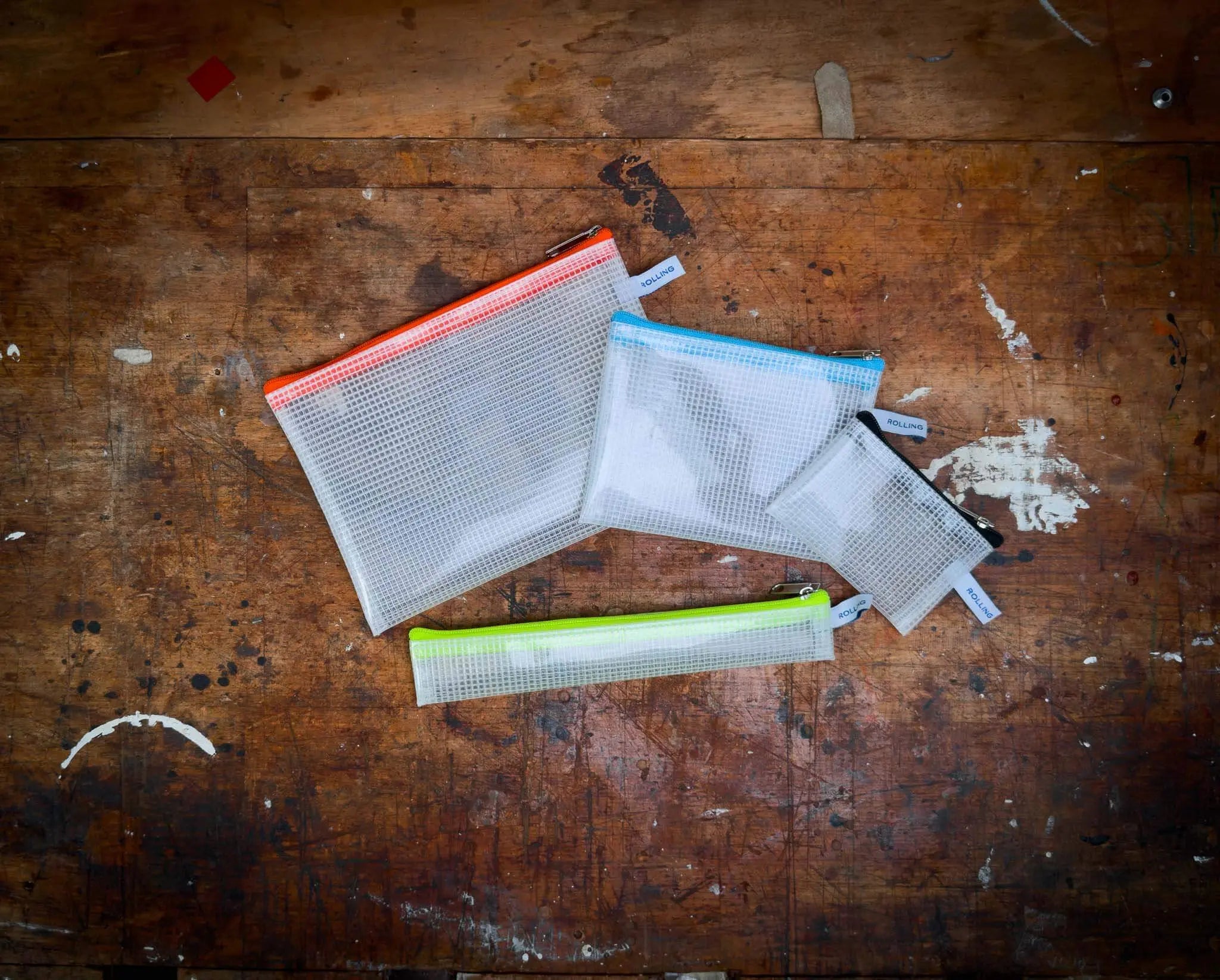 Zippered mesh bags for handy storage