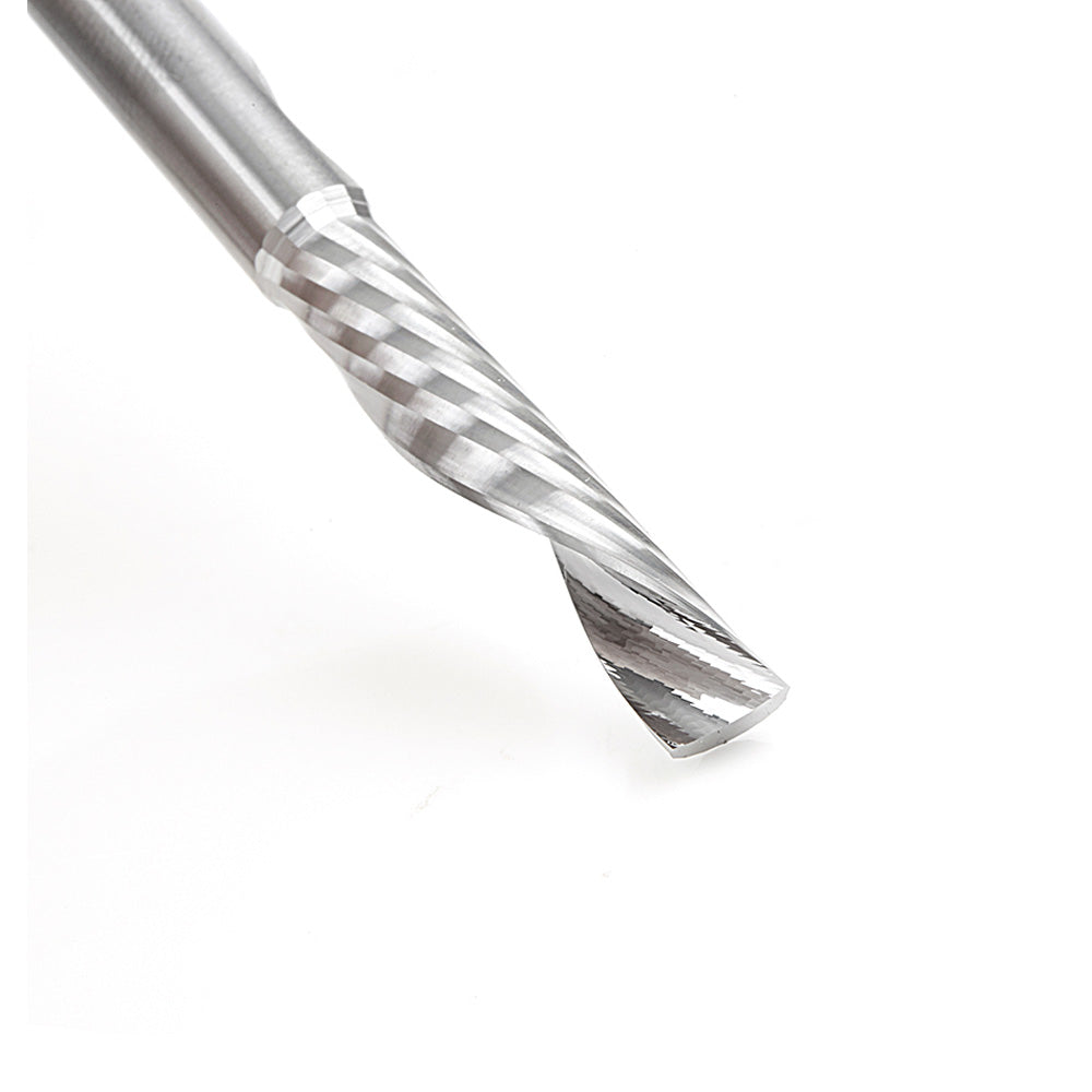 Amana Solid Carbide CNC Spiral 'O' Flute, Aluminum Downcut 1/4" SH, 1/4" D, 1-1/4" CL*