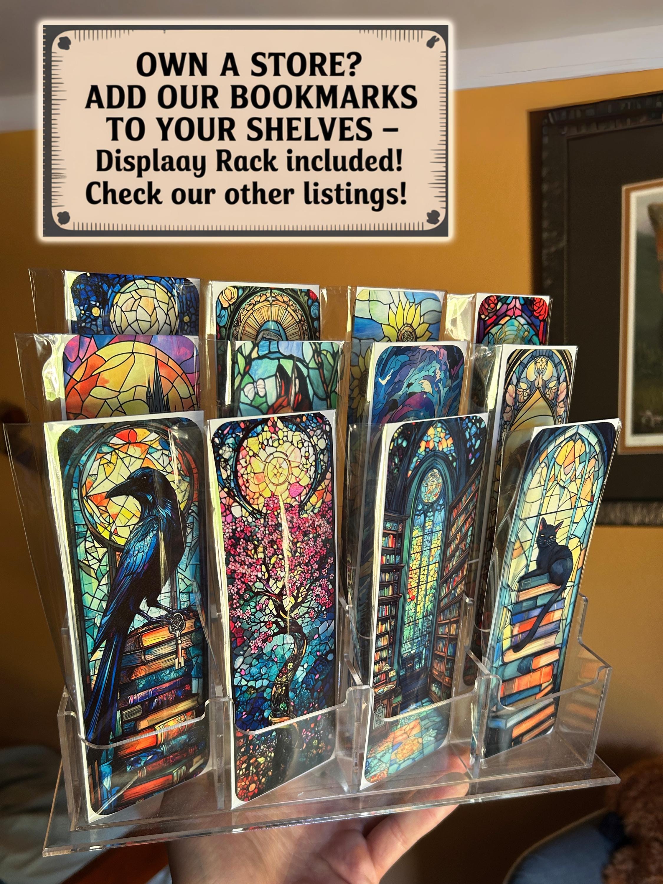 Fantasy Tower Bookmark – Dreamy Galaxy Stained Glass-Style Bookmark for Book Lovers & Fantasy Readers