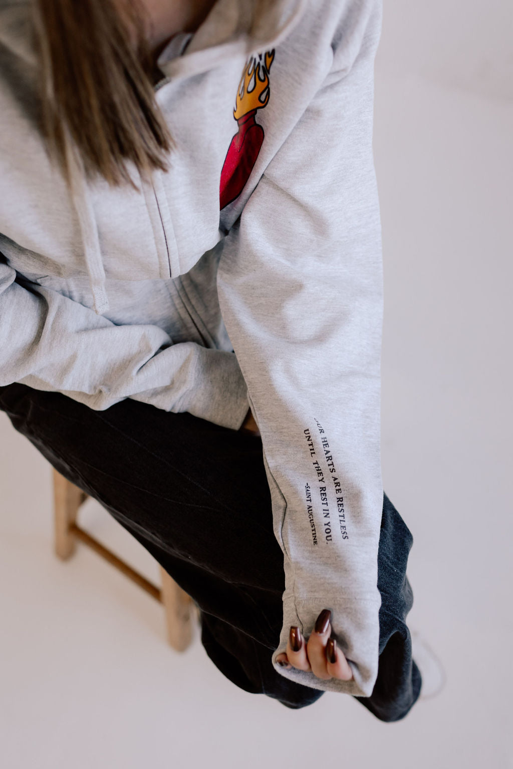 "Our Hearts Are Restless" / St. Augustine Hoodie