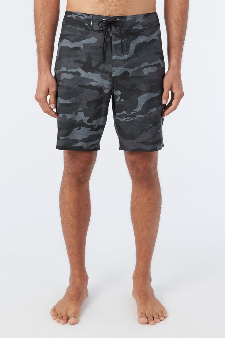 Black Camo 19" - Hyperfreak Heat Camo Boardshorts